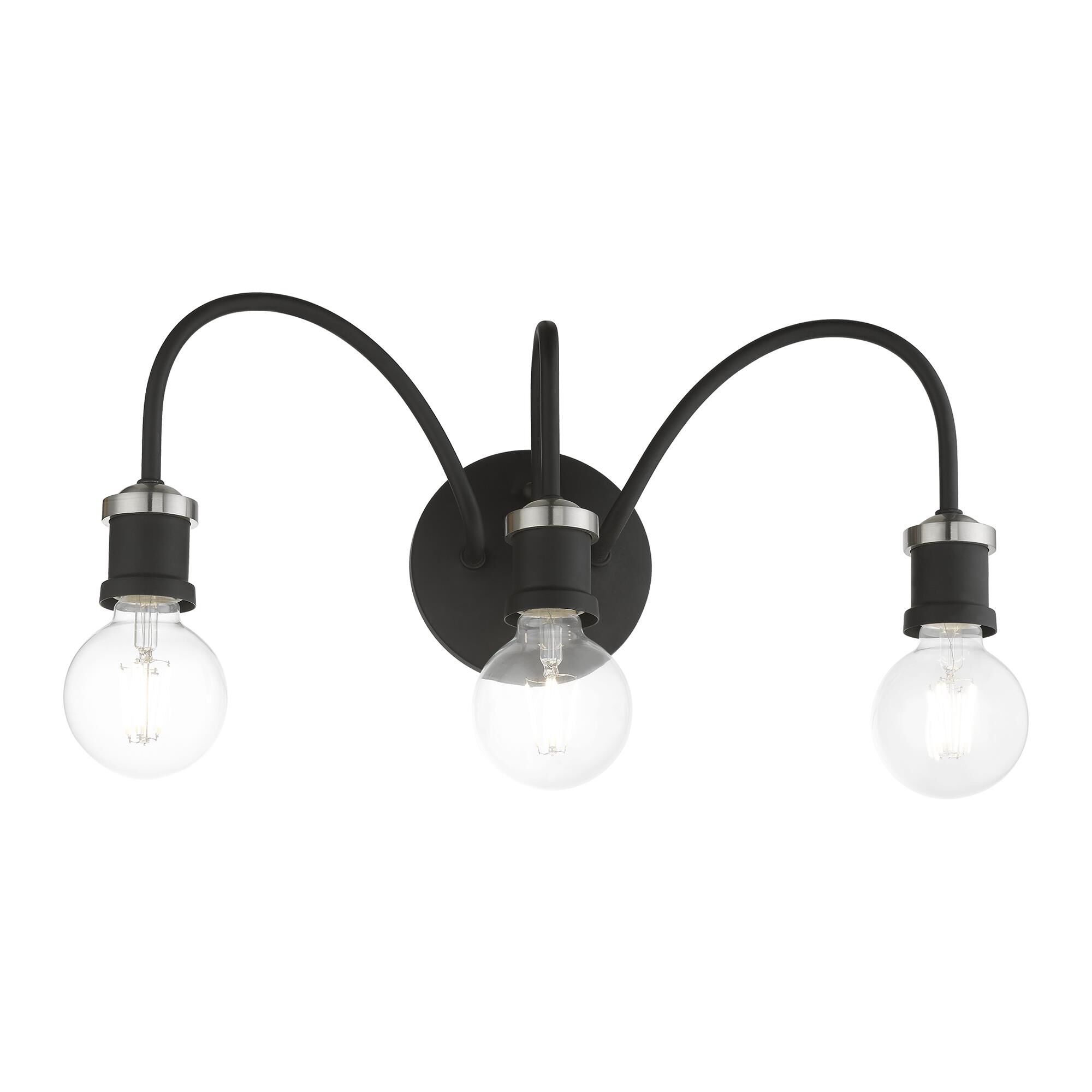 Shown in Black with Brushed Nickel Accent finish