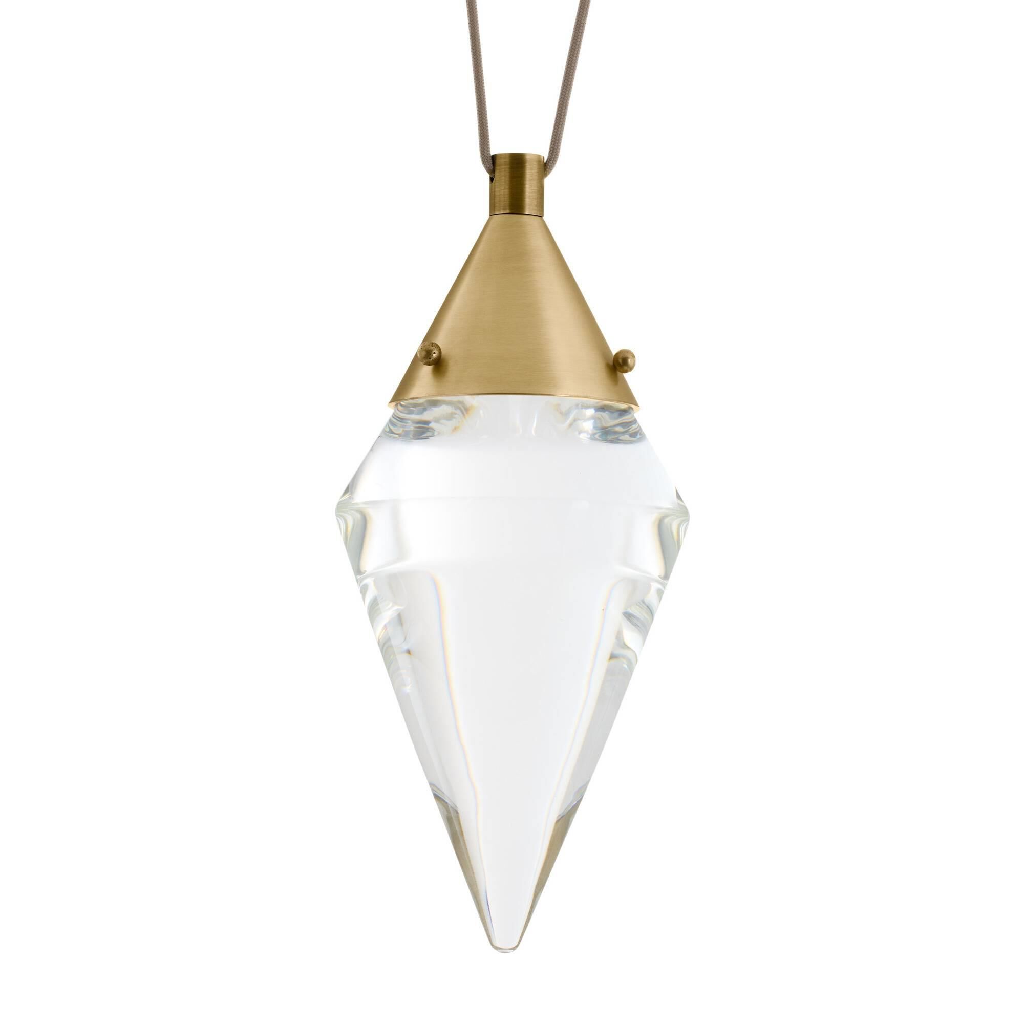 Shown in Antique Brass finish and Clear glass