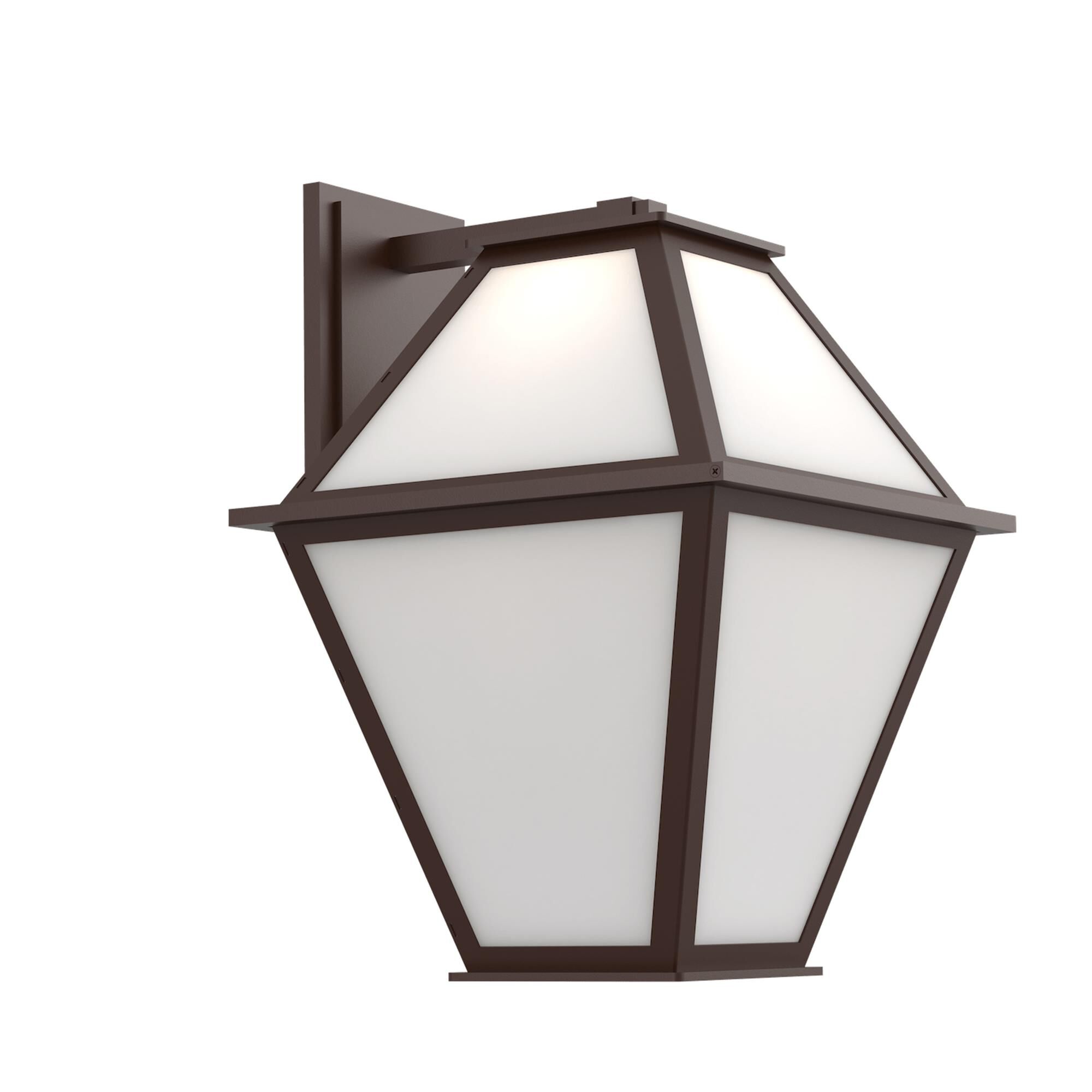 Shown in Statuary Bronze finish and Frosted Seeded glass