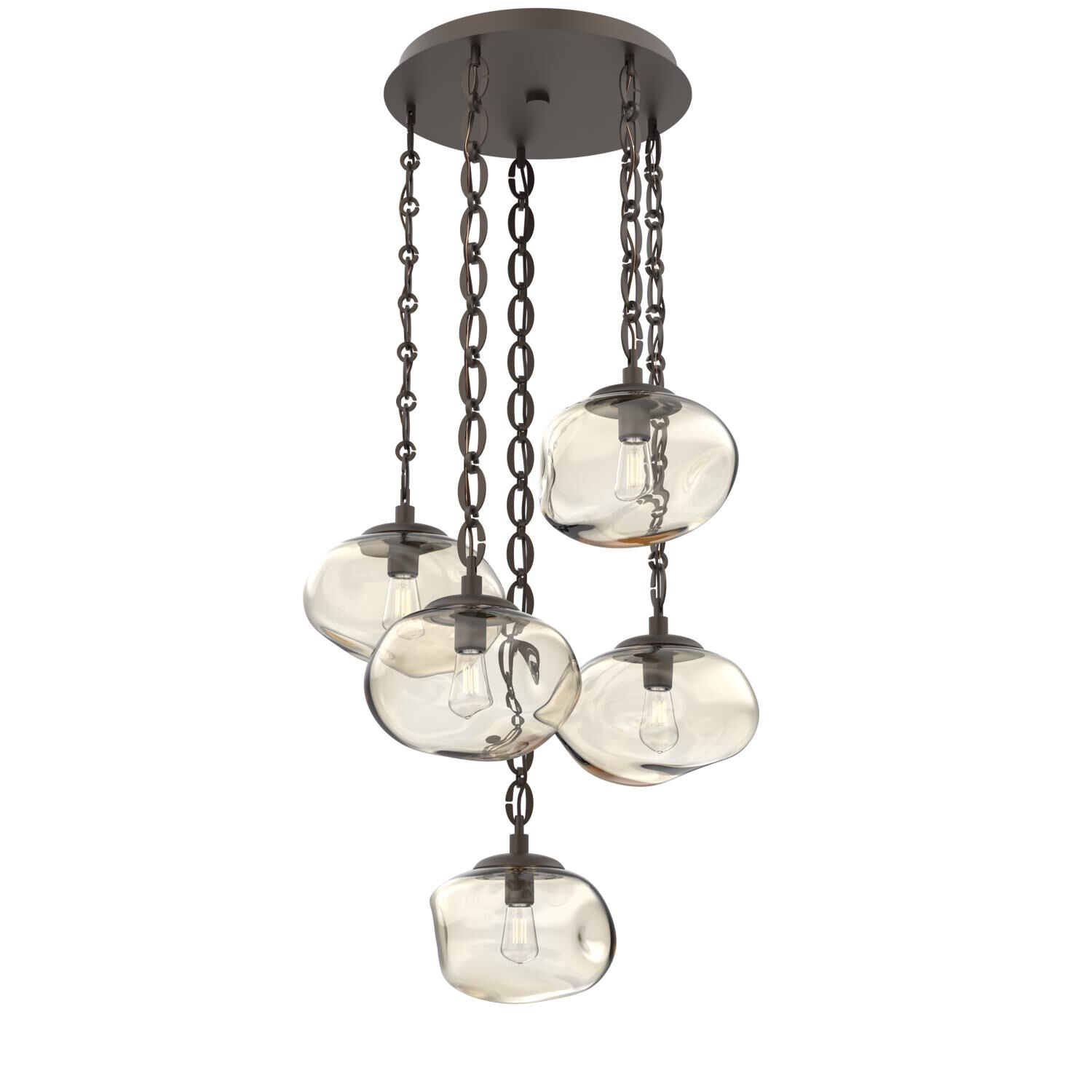 Levi Wilson Nova Bulb 24 Inch Multi Light Pendant by Hammerton Studio
