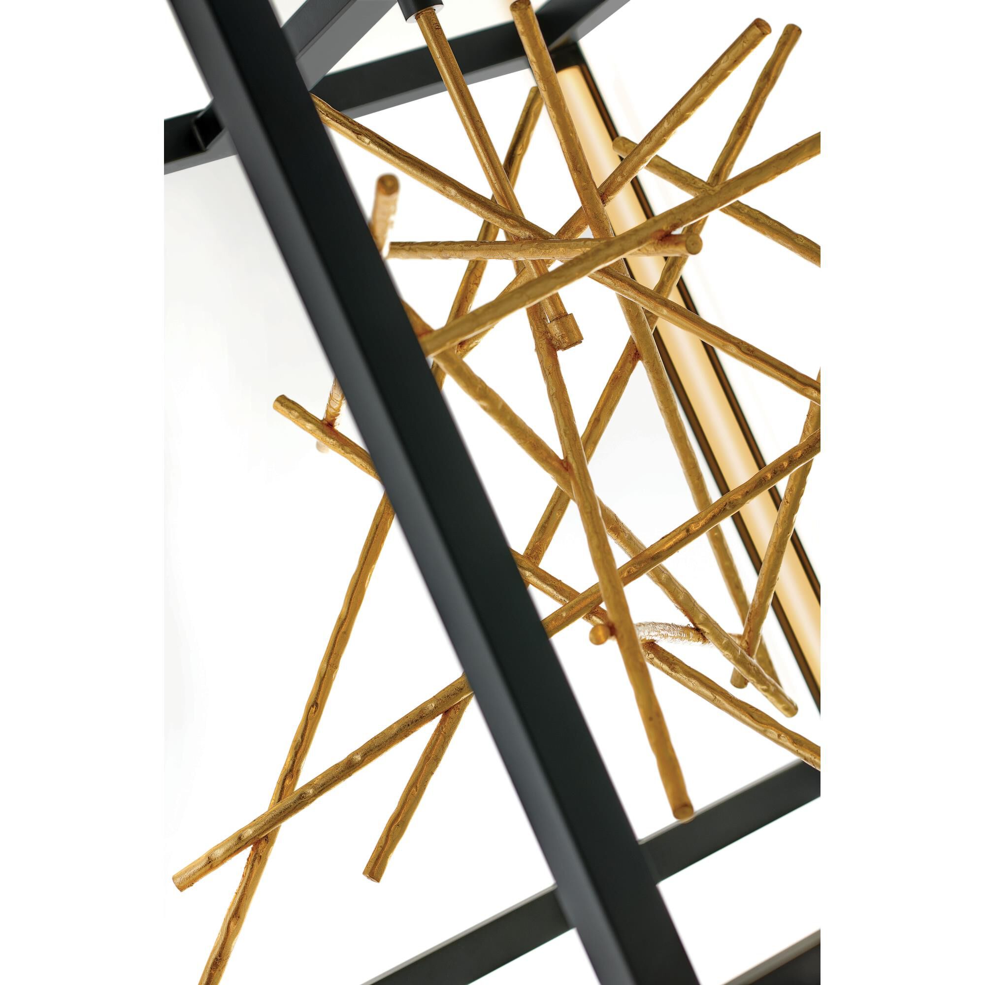 Shown in Black finish and Gilded Gold accent