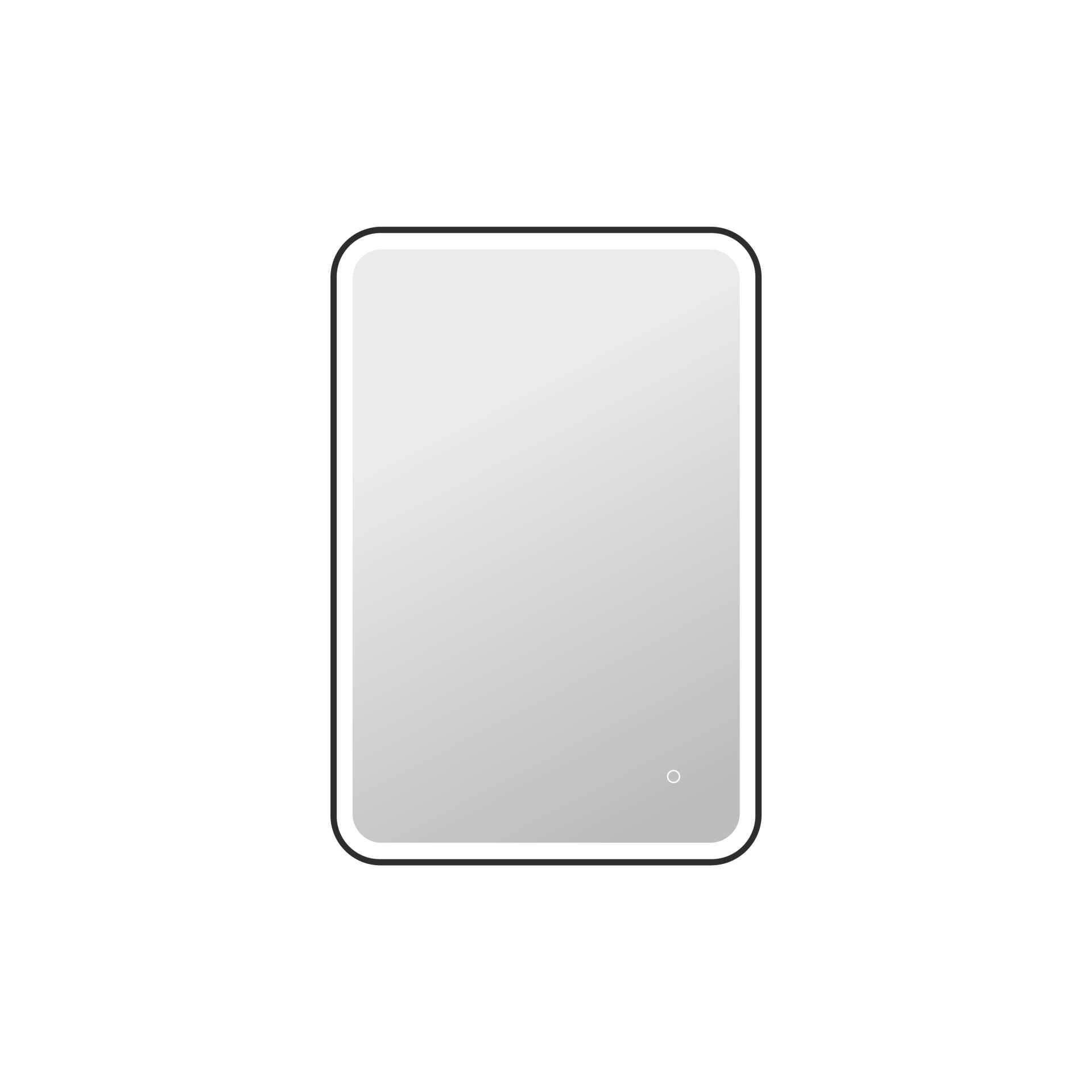 Harmoni 40 Inch Rectangular LED Lighted Mirror by Elegant Decor