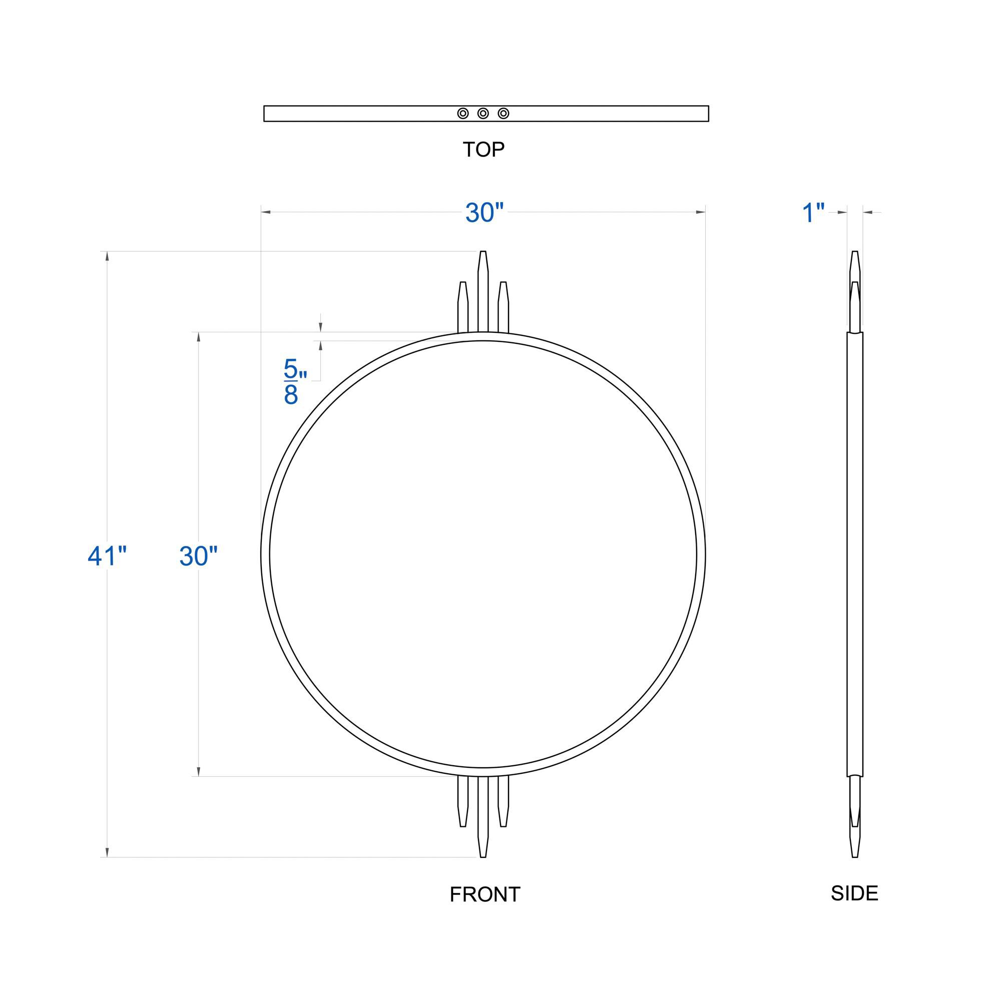 Ron Henderson Propaganda 30 Inch Decorative Mirror by Varaluz
