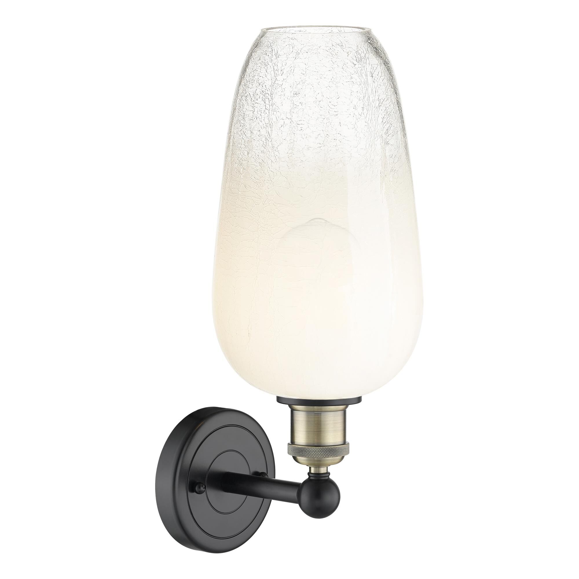 Shown in Black Antique Brass finish and Opal glass