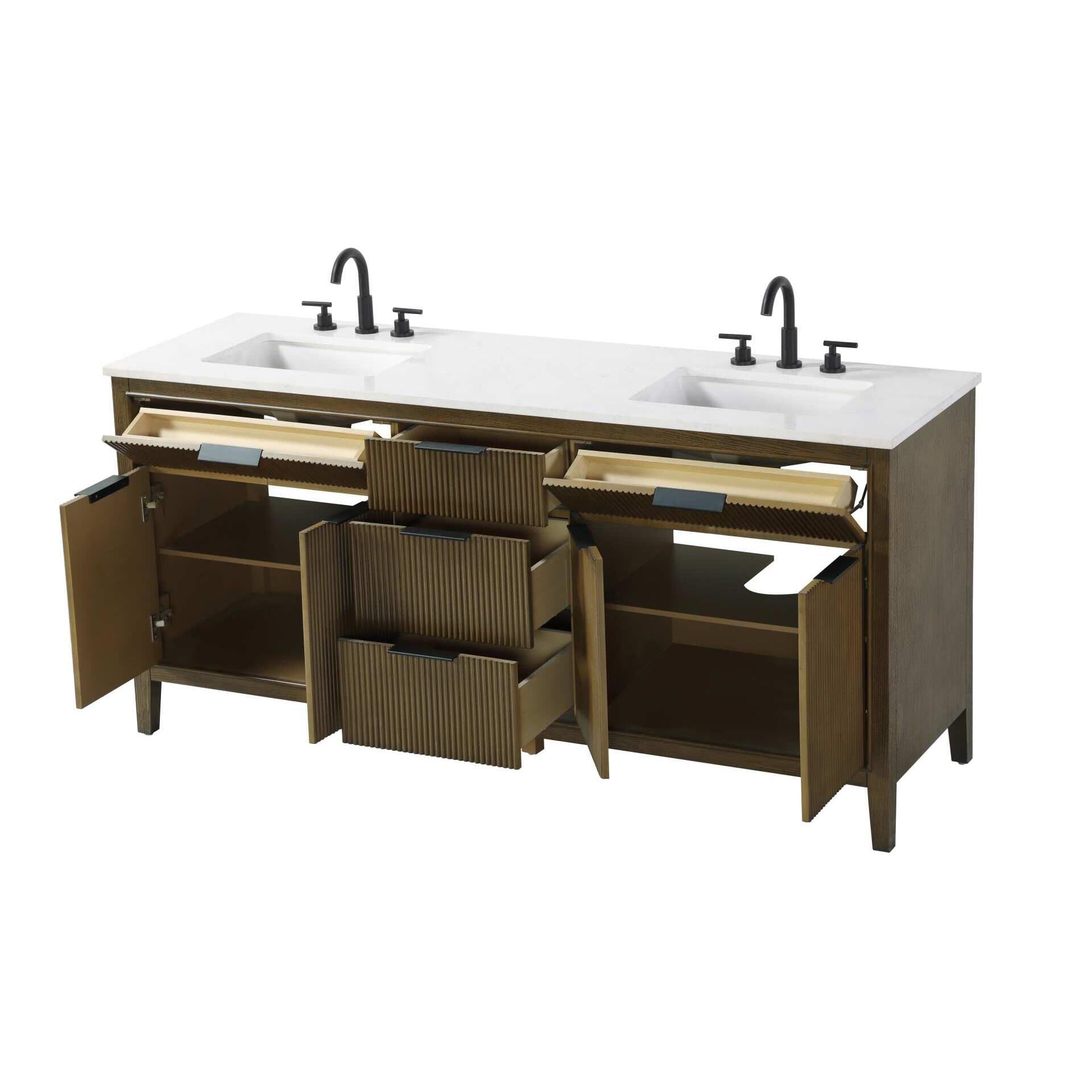 Langston 72 Inch Bath Vanity by Elegant Decor
