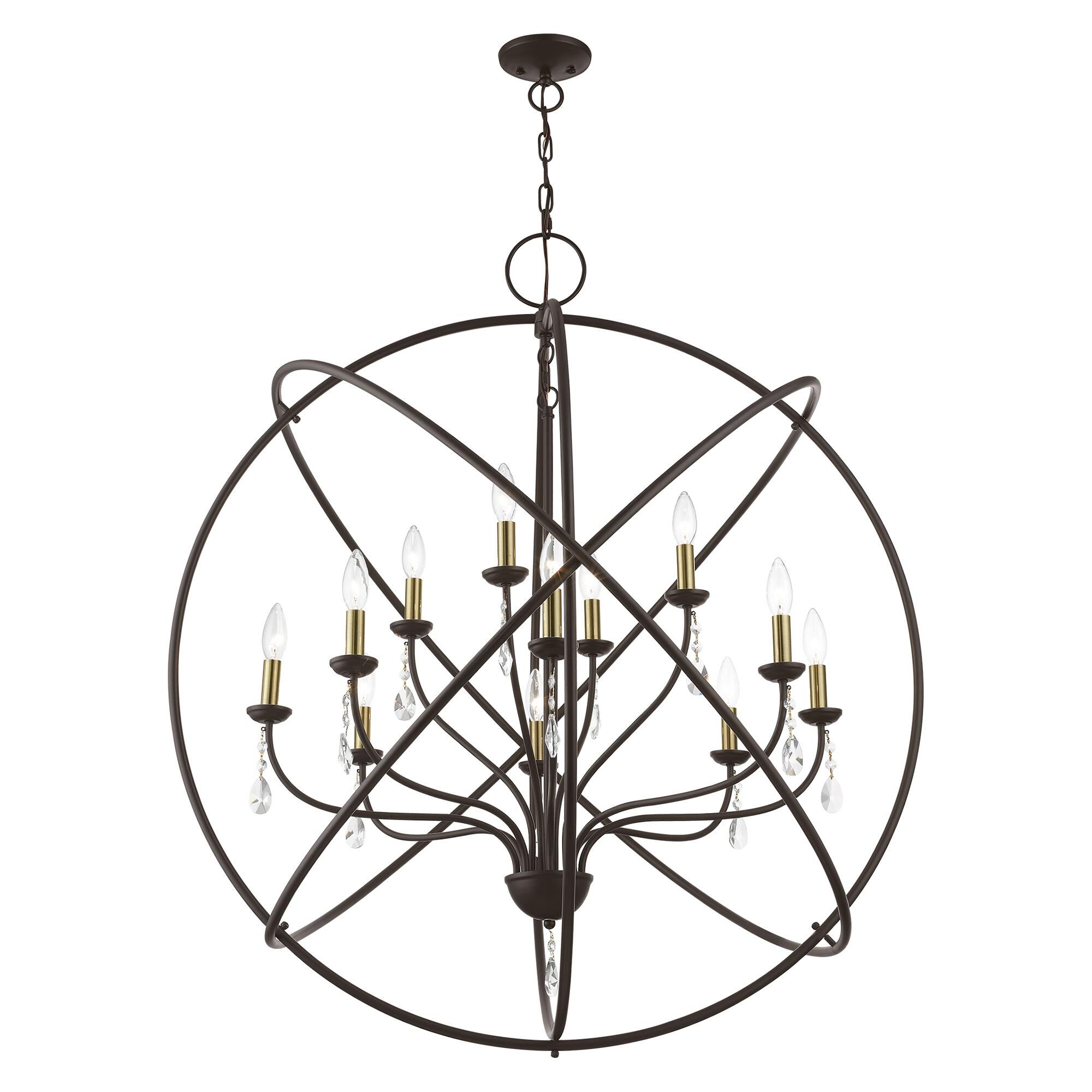Aria 12 Inch Cage Pendant by Livex Lighting