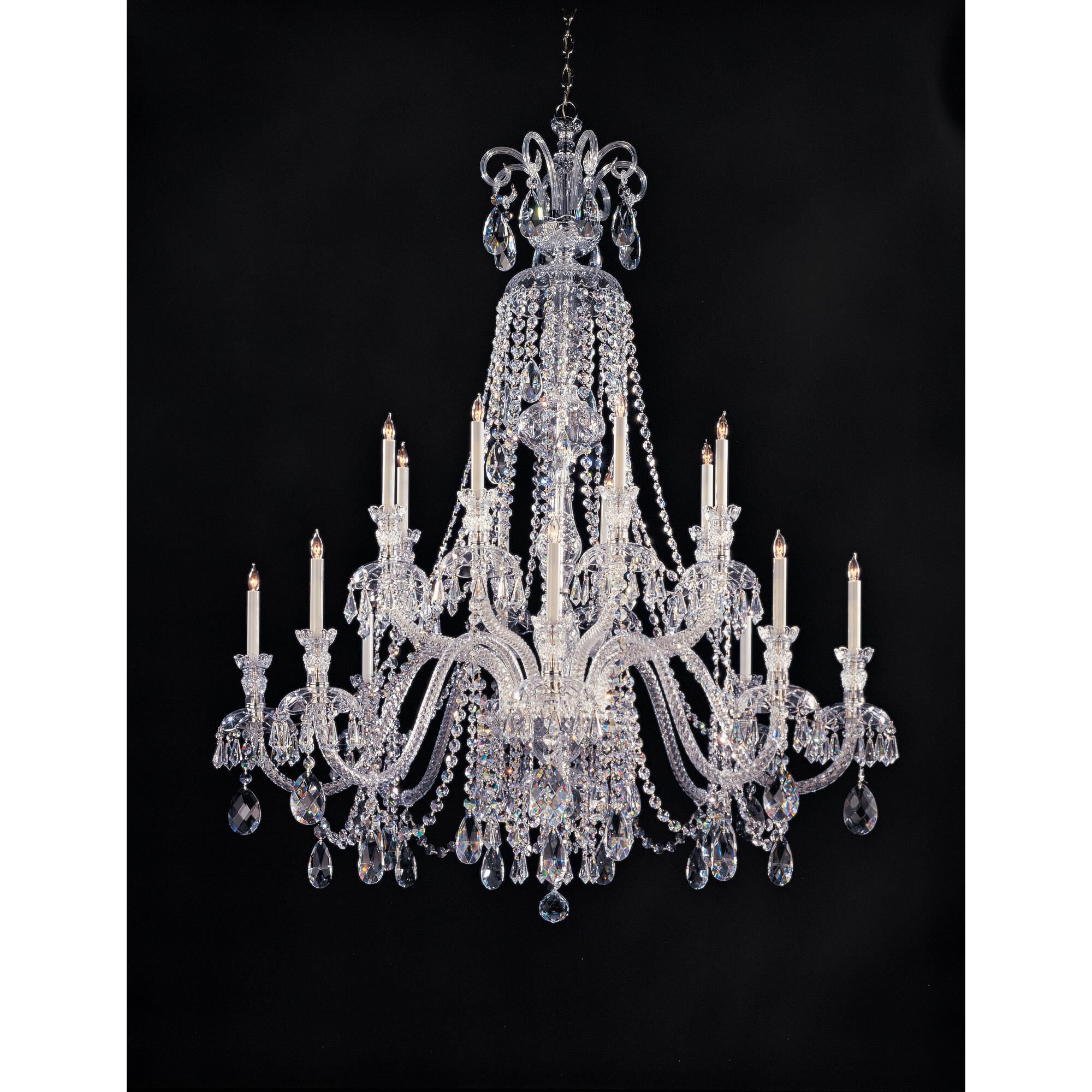 Traditional Crystal 56 Inch 16 Light Chandelier by Crystorama