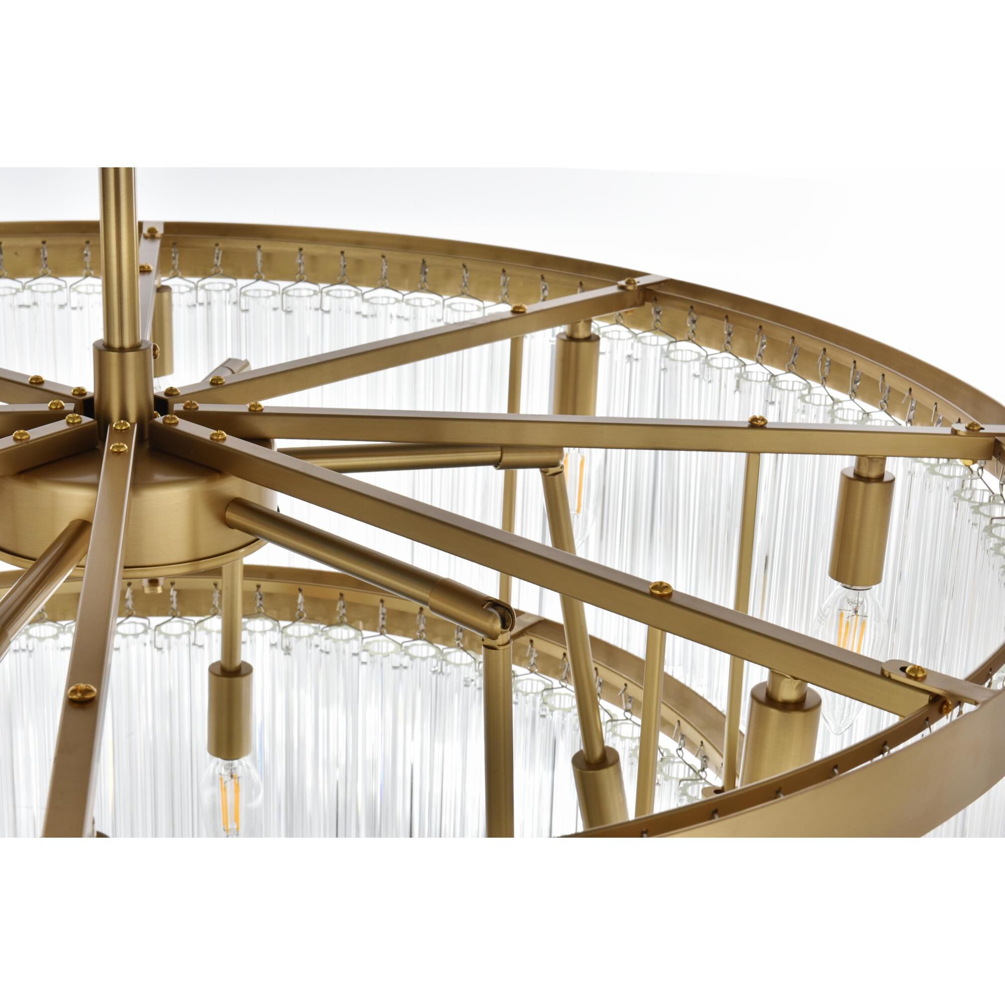 Harlow 32 Inch Chandelier by Elegant Lighting