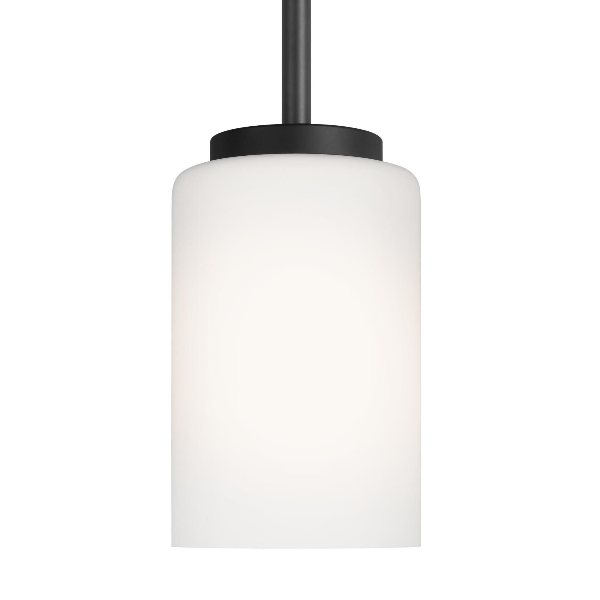 Shown in Midnight Black finish and Cased Opal Etched glass