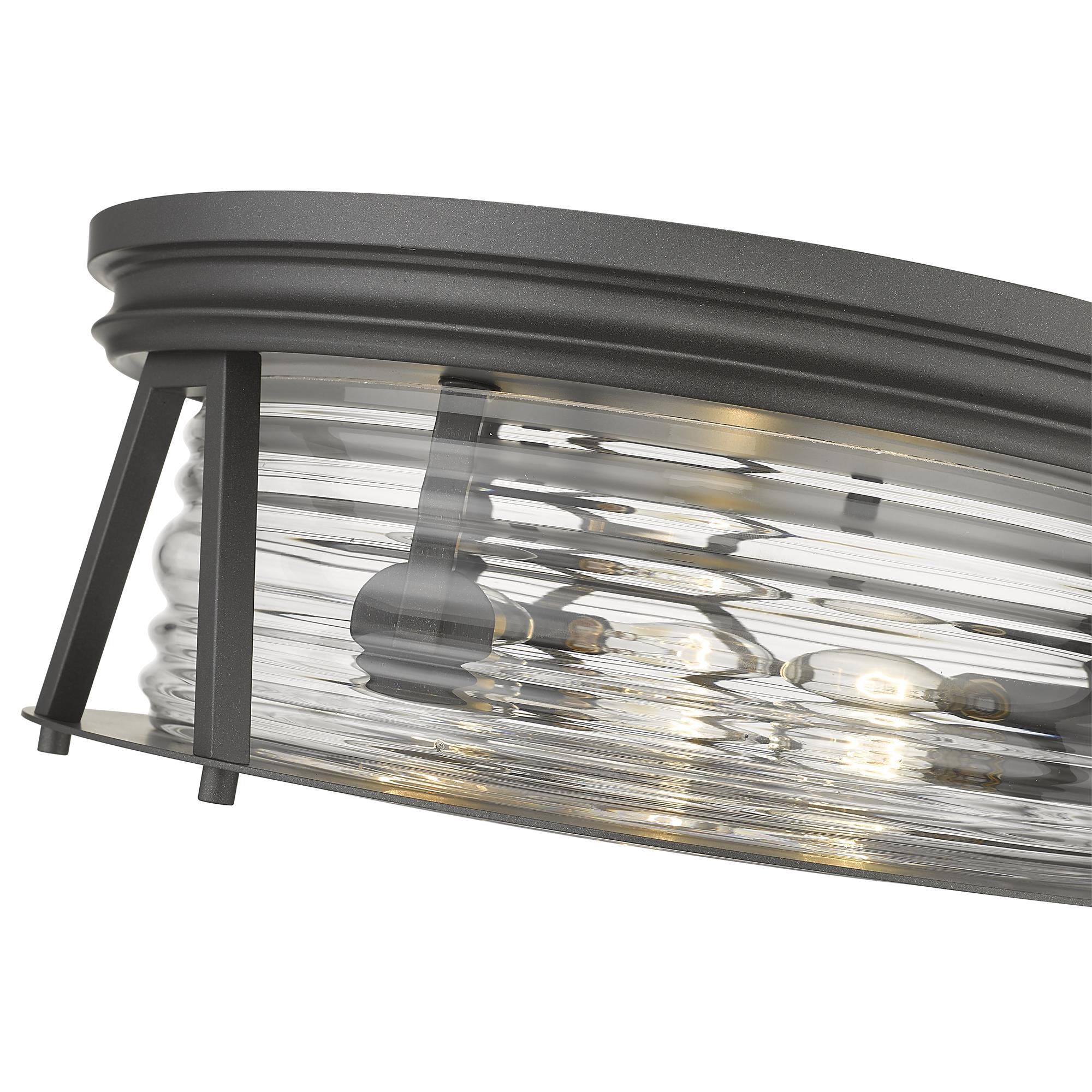 Shown in Bronze finish and Glass shade