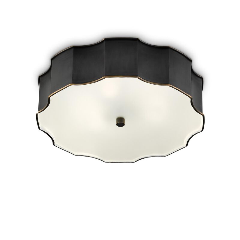 20 Inch 3 Light Flush Mount by Currey & Company