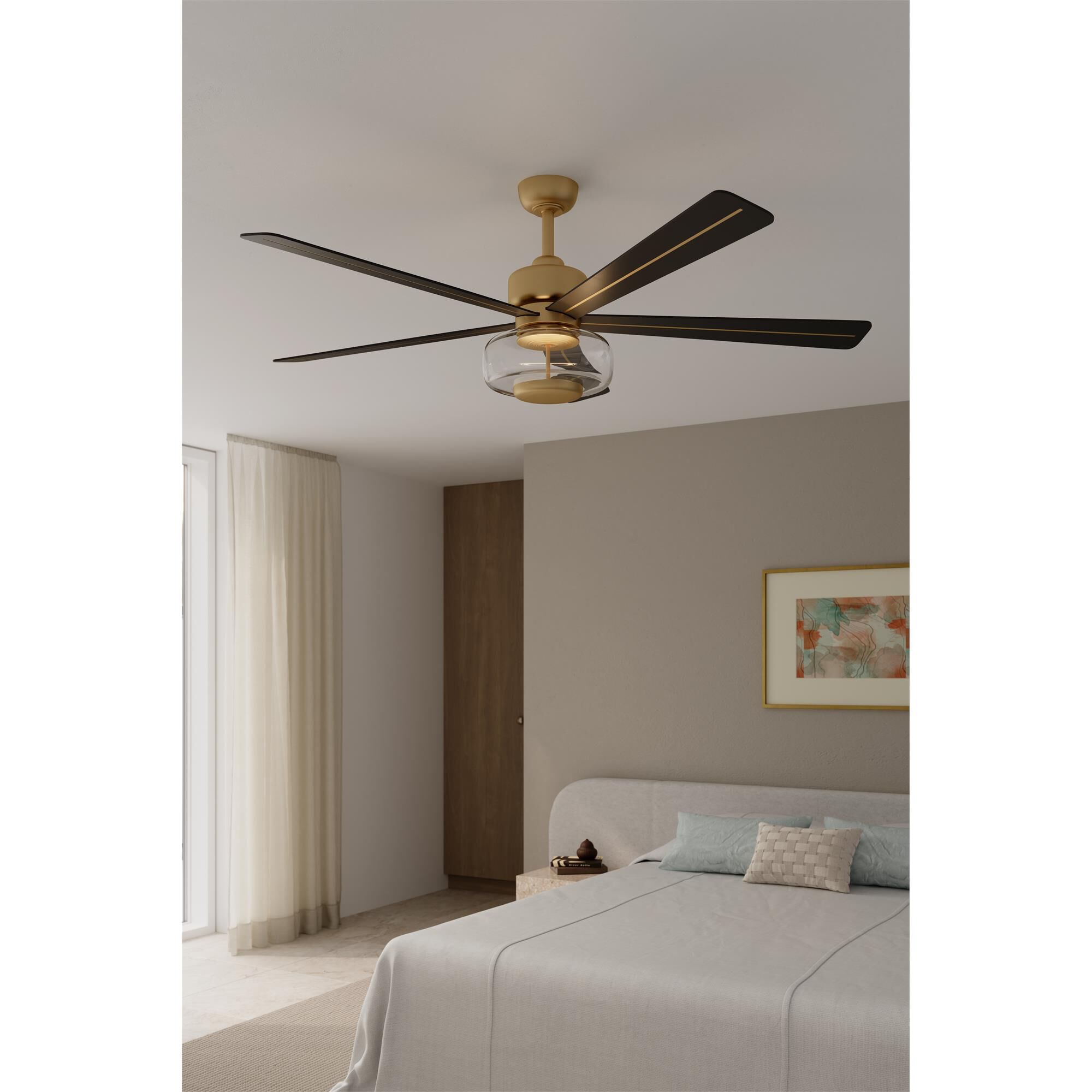 Shown in Heritage Brass finish and Clear glass