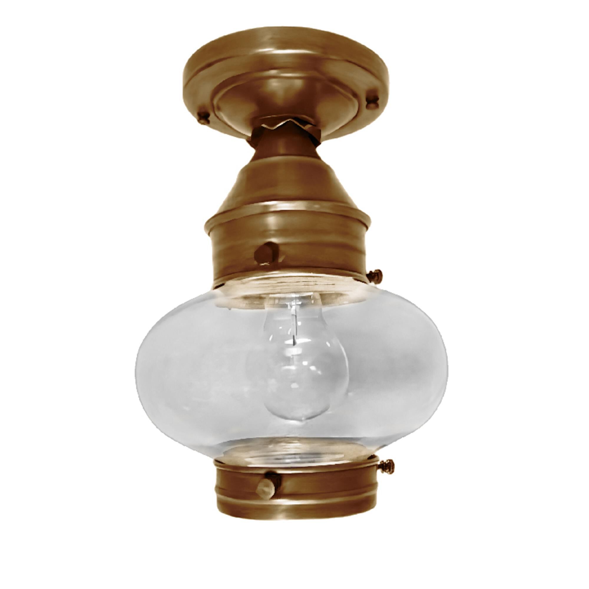 Onion 7 Inch Outdoor Flush Mount,