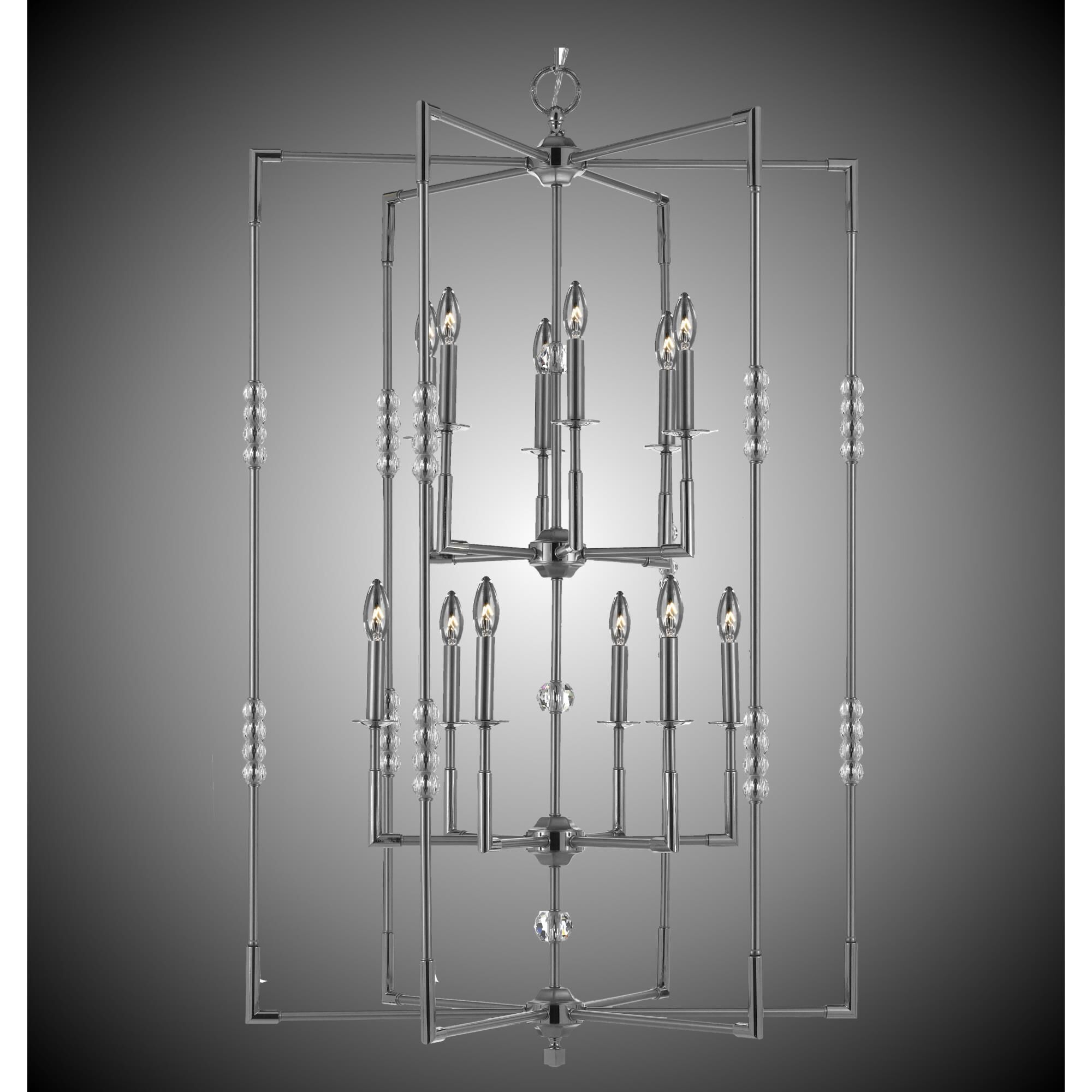 Magro 12 Light Chandelier by American Brass and Crystal
