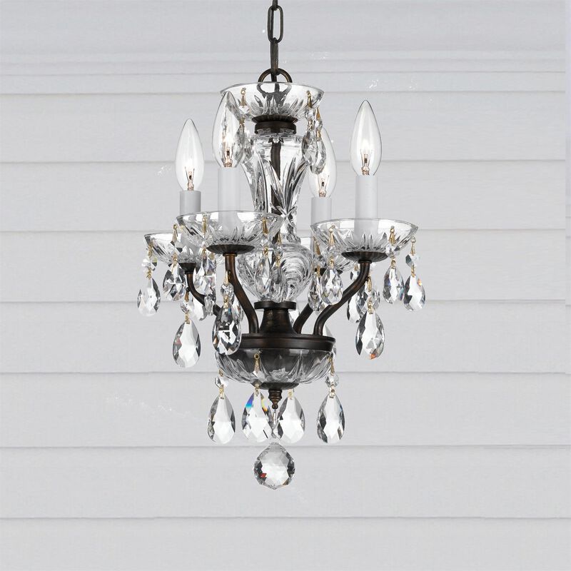 Traditional Crystal 11 Inch Chandelier by Crystorama