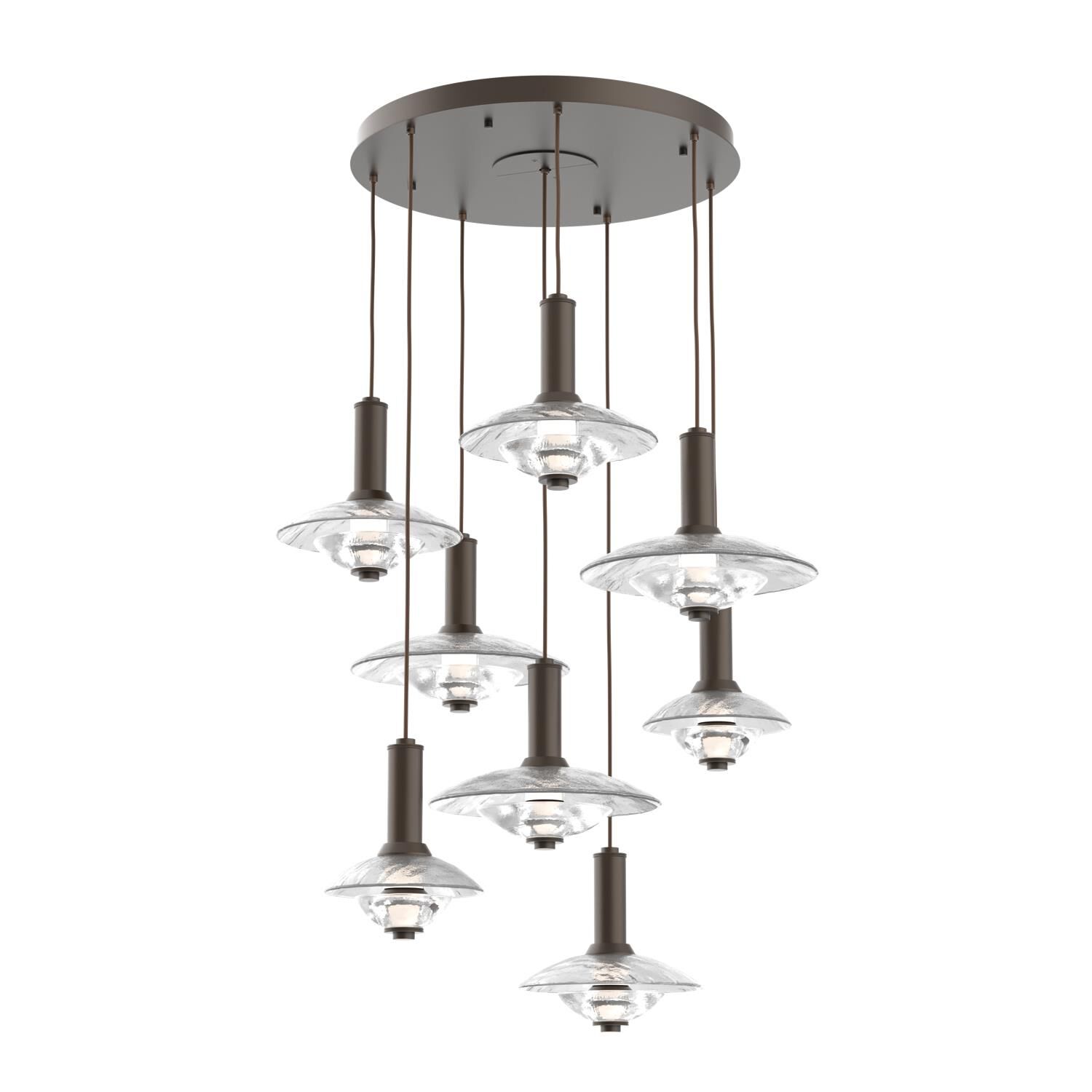 Levi Wilson Cirrus 37 Inch Multi Light Pendant by Hammerton Studio