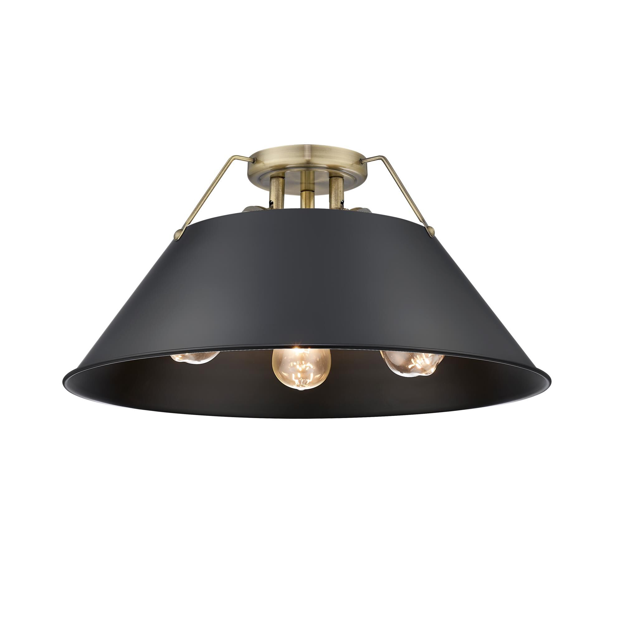 Orwell 19 Inch Semi Flush Mount by Golden Lighting