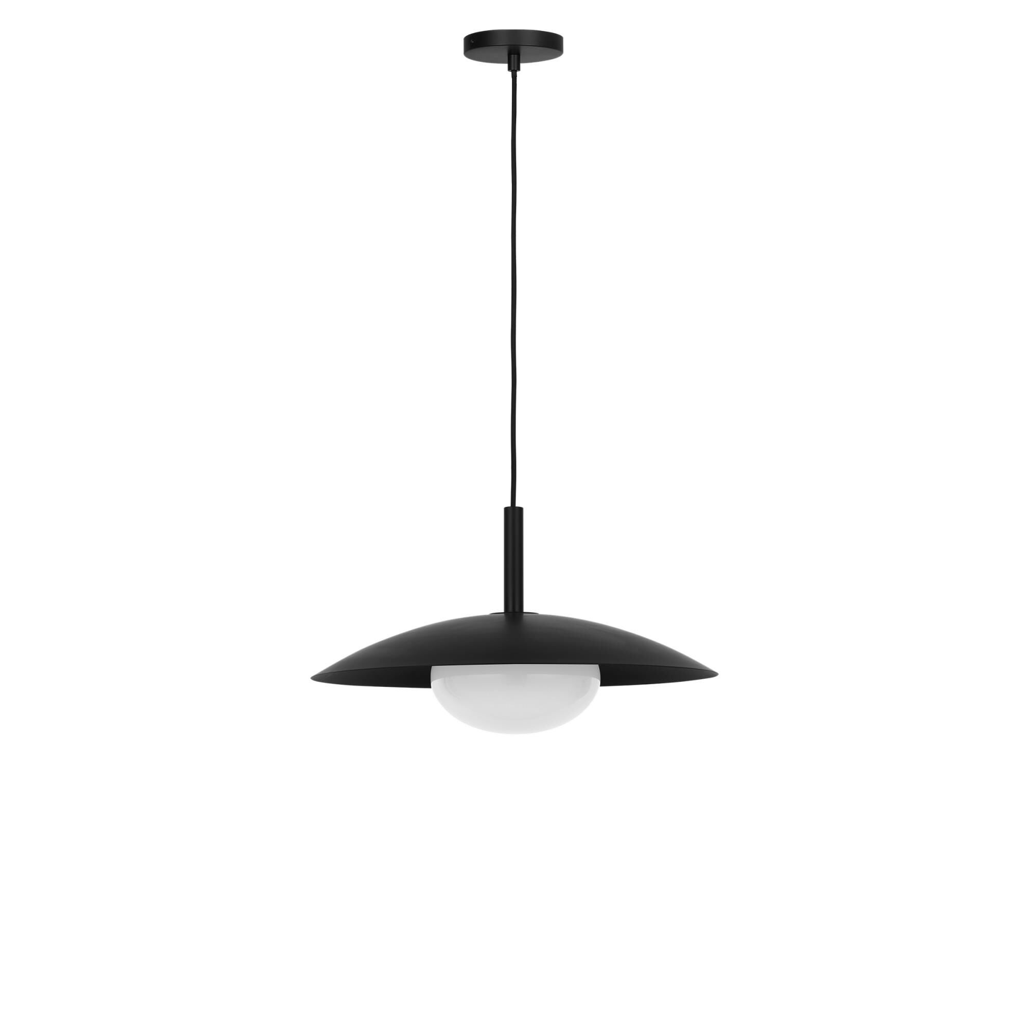 Shown in Midnight Black finish and Clear White glass