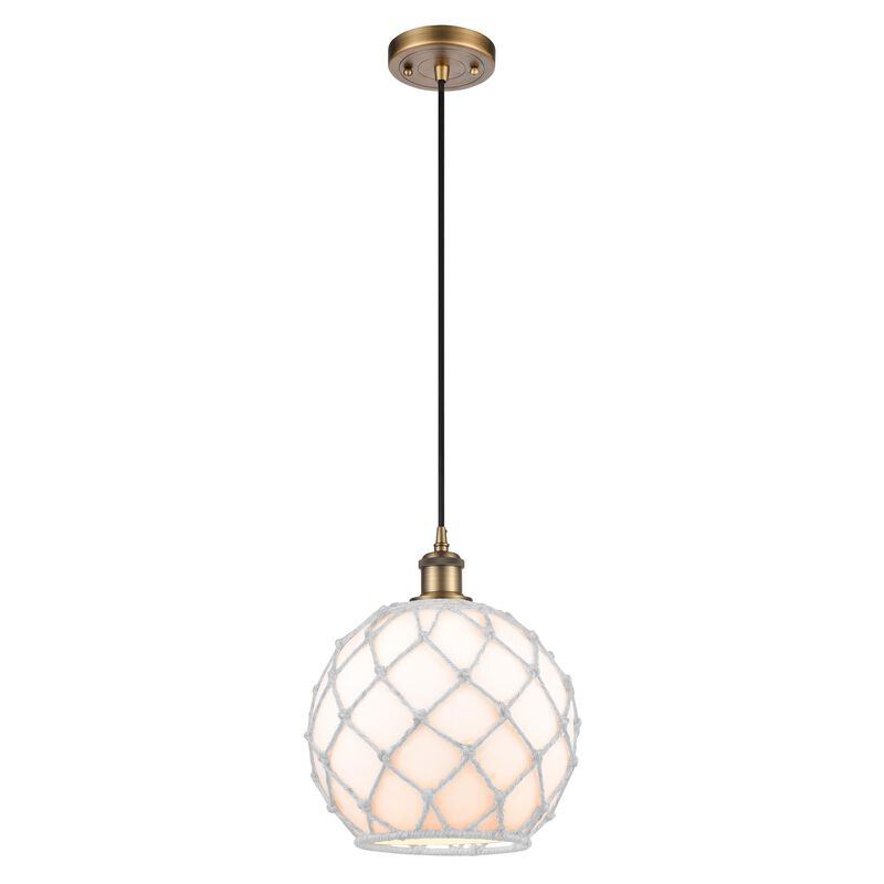 Innovations Lighting Bruno Marashlian Farmhouse Rope 10 Inch Mini Pendant