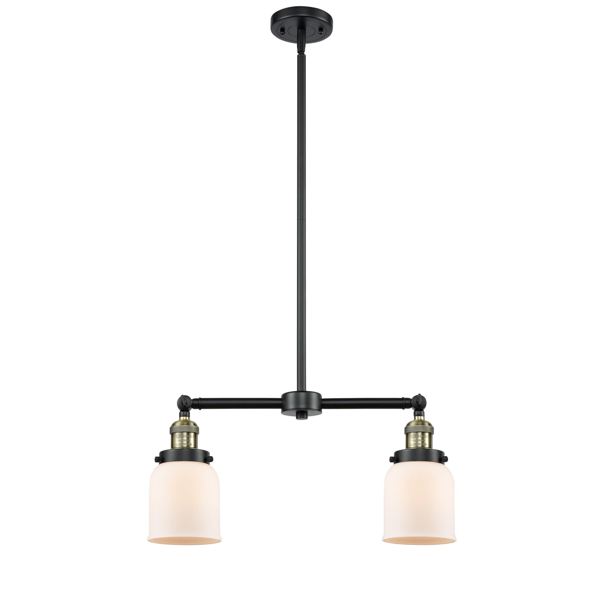 Bruno Marashlian Small Bell 21 Inch 2 Light Mini Chandelier by Innovations Lighting