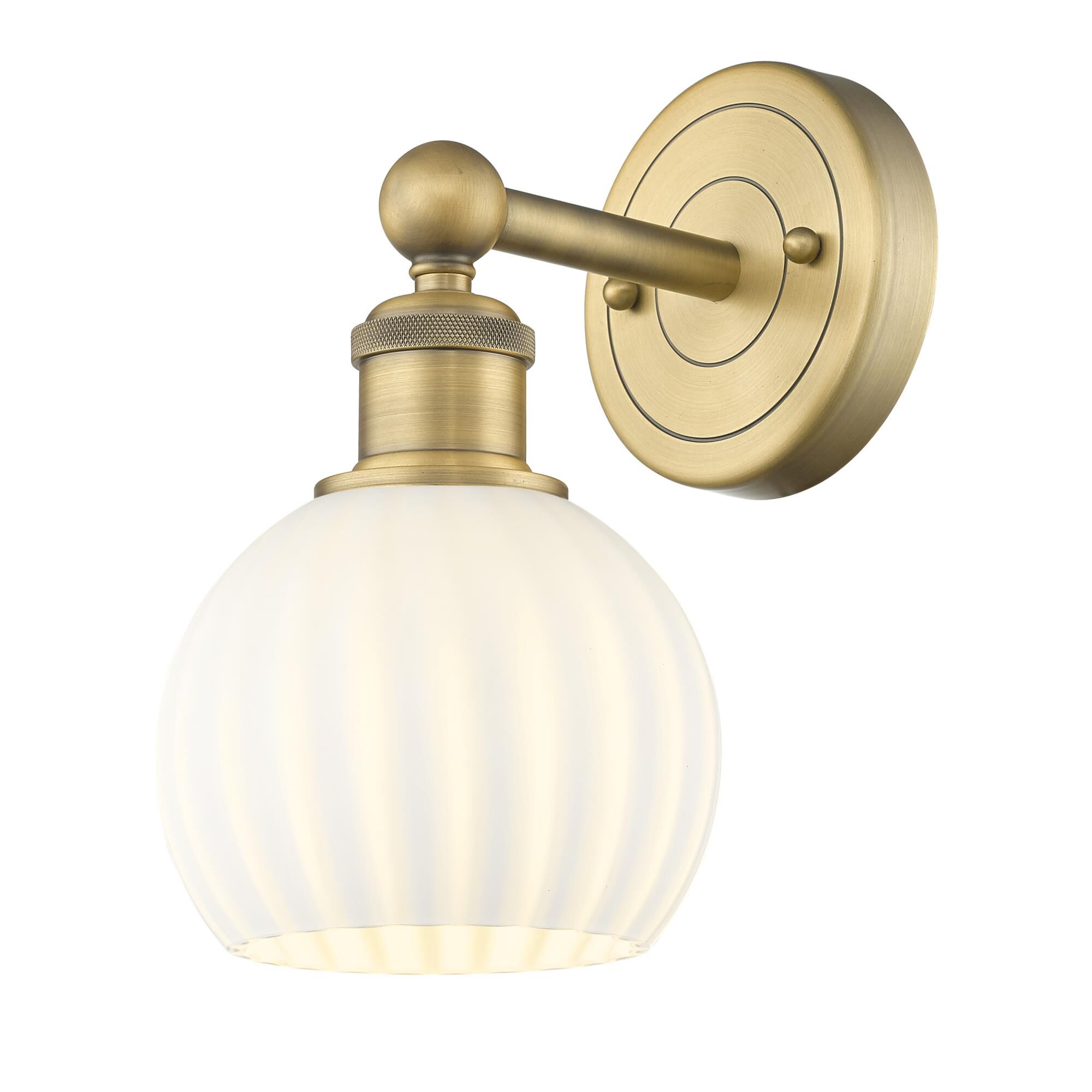 Bruno Marashlian White Venetian 6 Inch Wall Sconce by Innovations Lighting