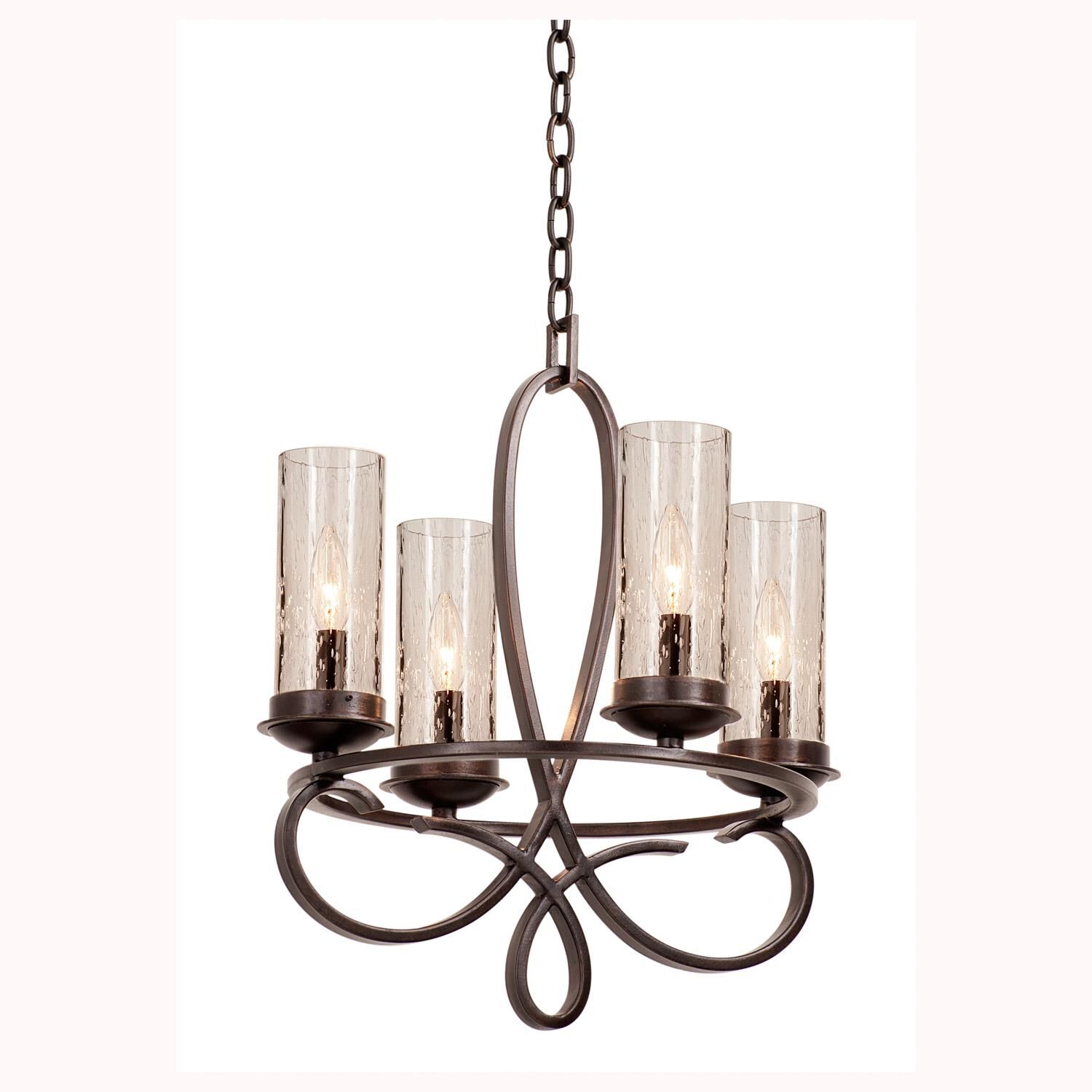 Grayson 18 Inch 4 Light Mini Chandelier by Kalco Lighting