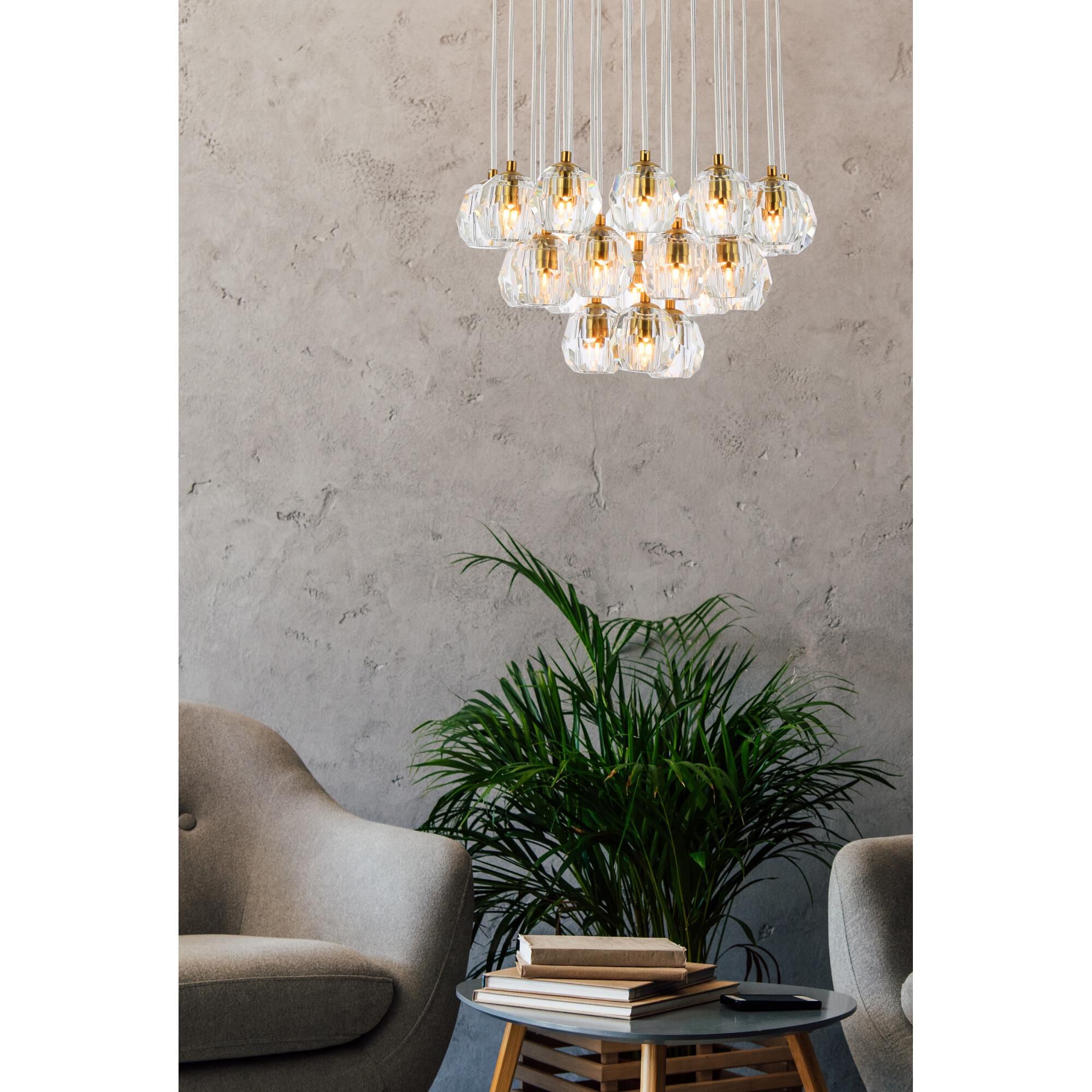 Eren 18 Inch 24 Light LED Multi Light Pendant by Elegant Lighting