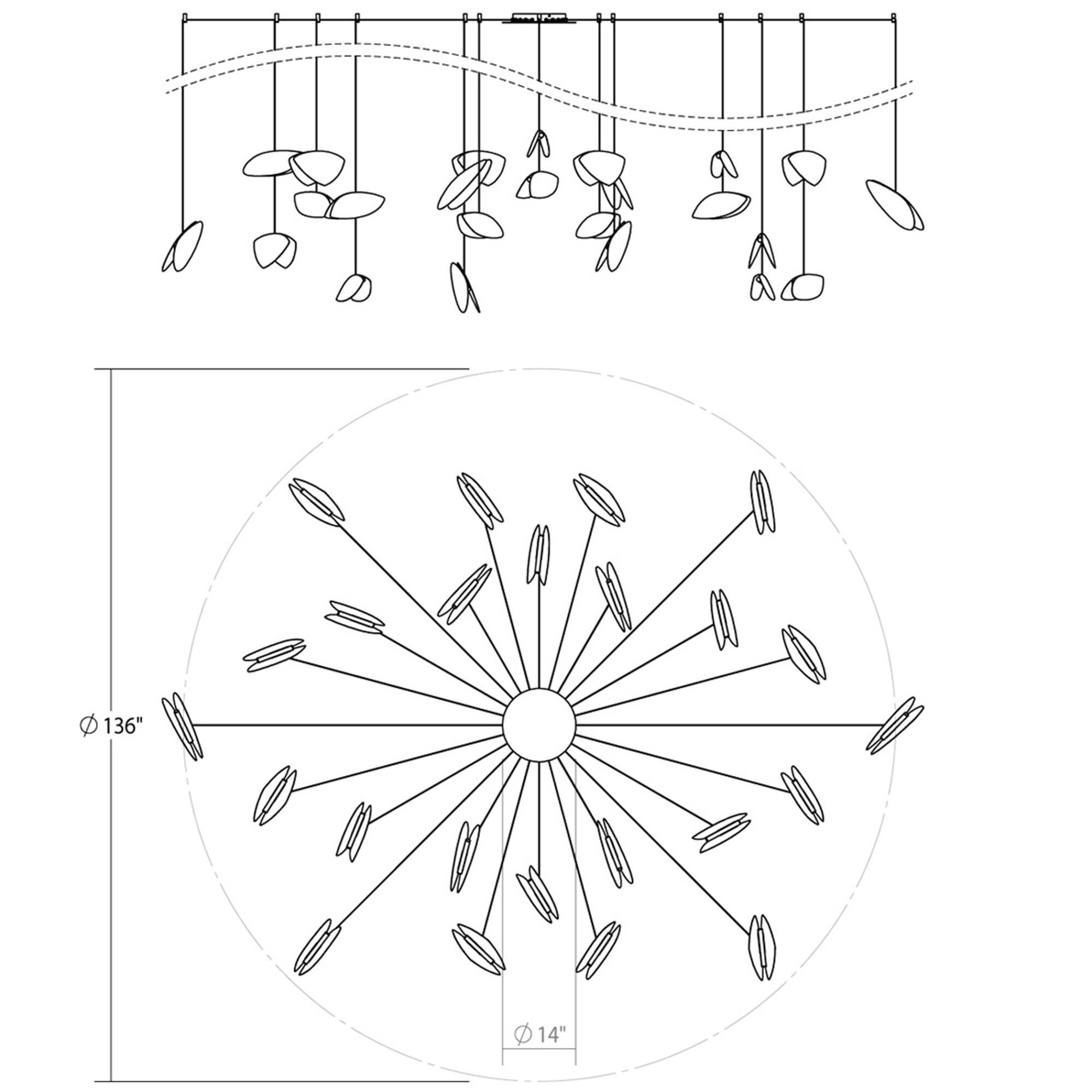Papillons Multi Light Pendant by SONNEMAN