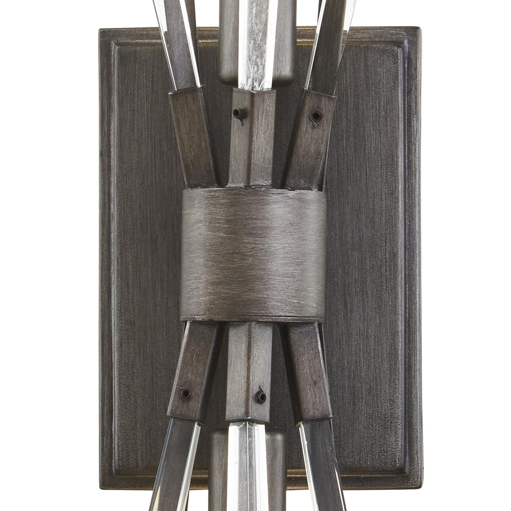 Shown in Midnight Graphite finish and Crystal glass