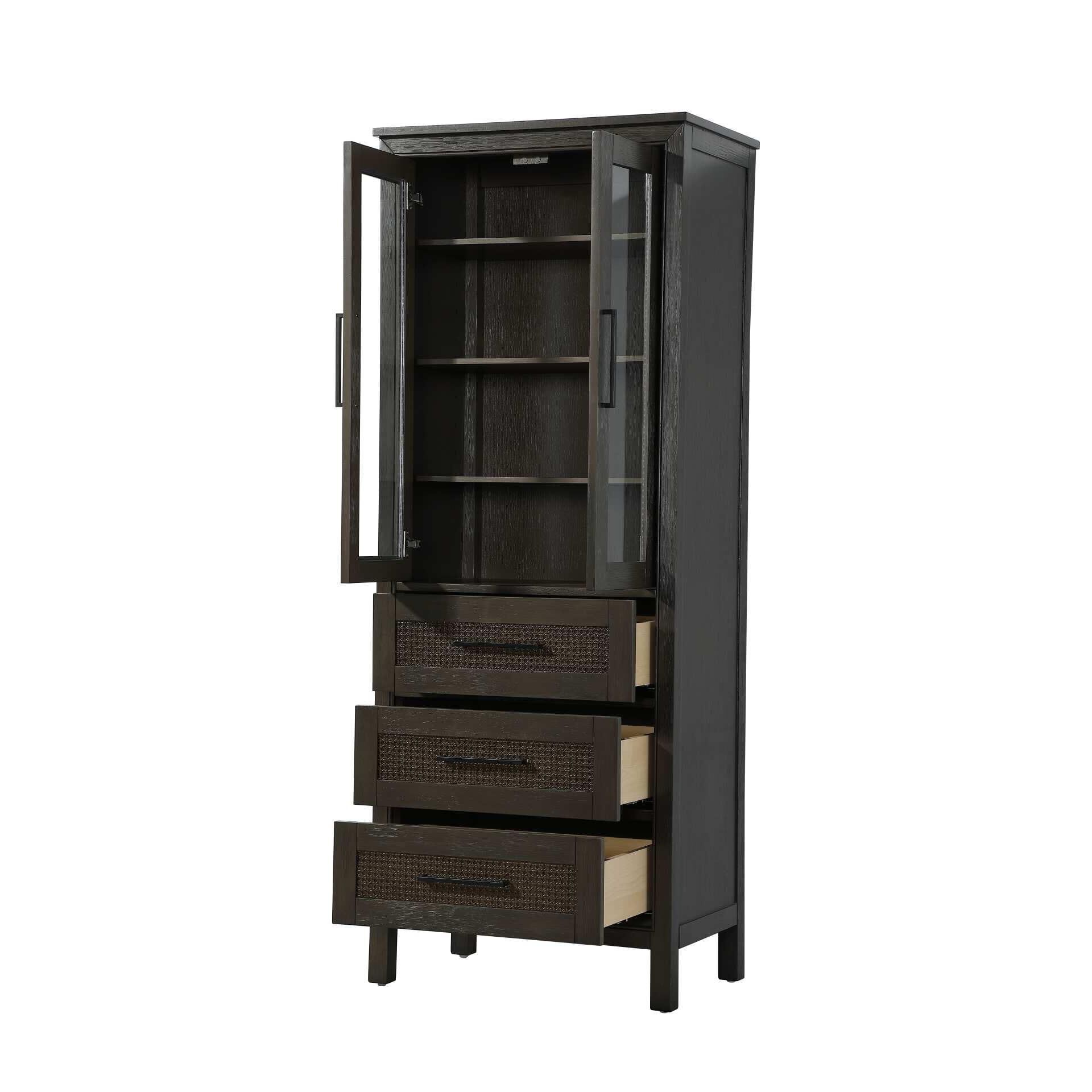 Shown in Chocolate Oak finish