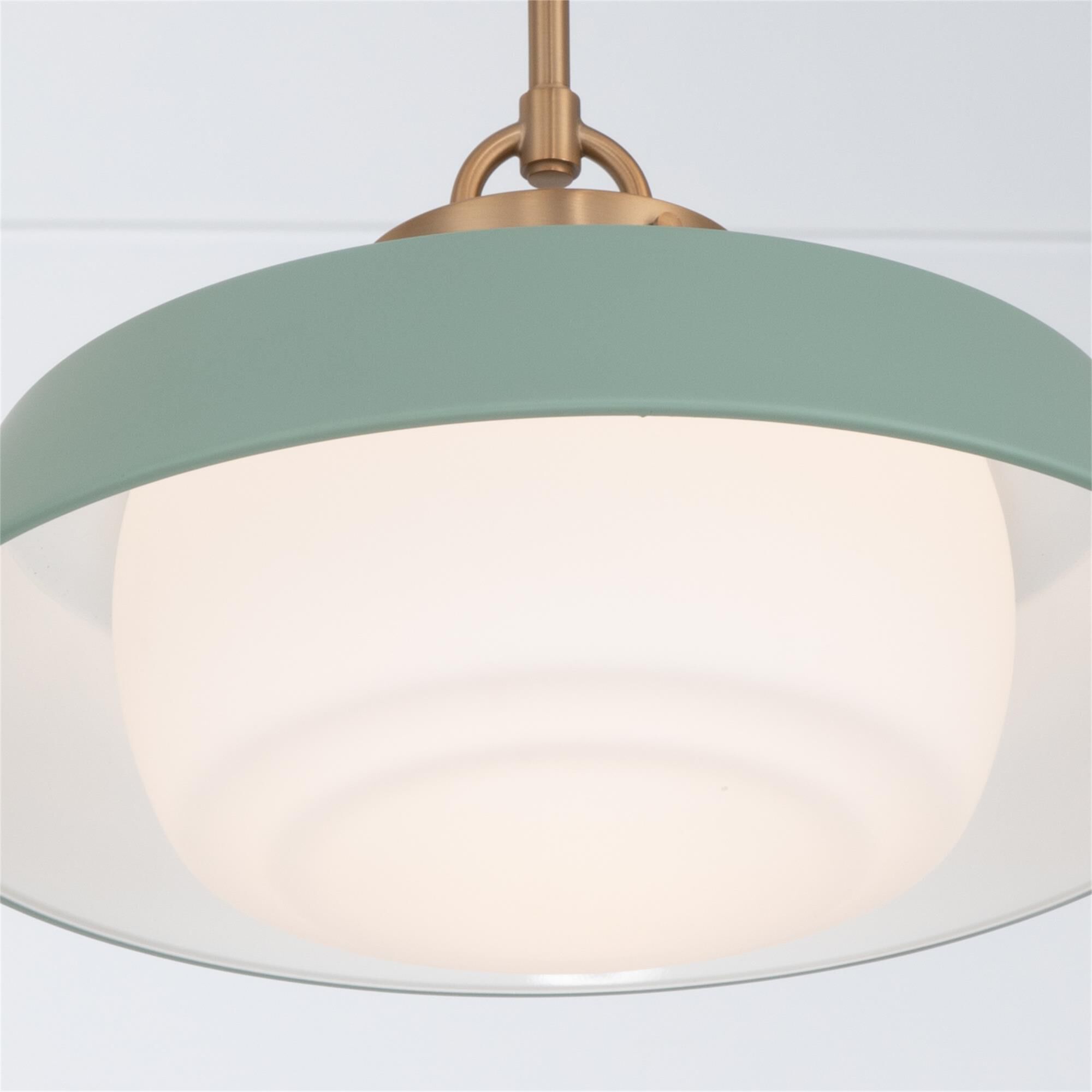 Shown in Vibrant Gold finish and Steel glass and Steel shade