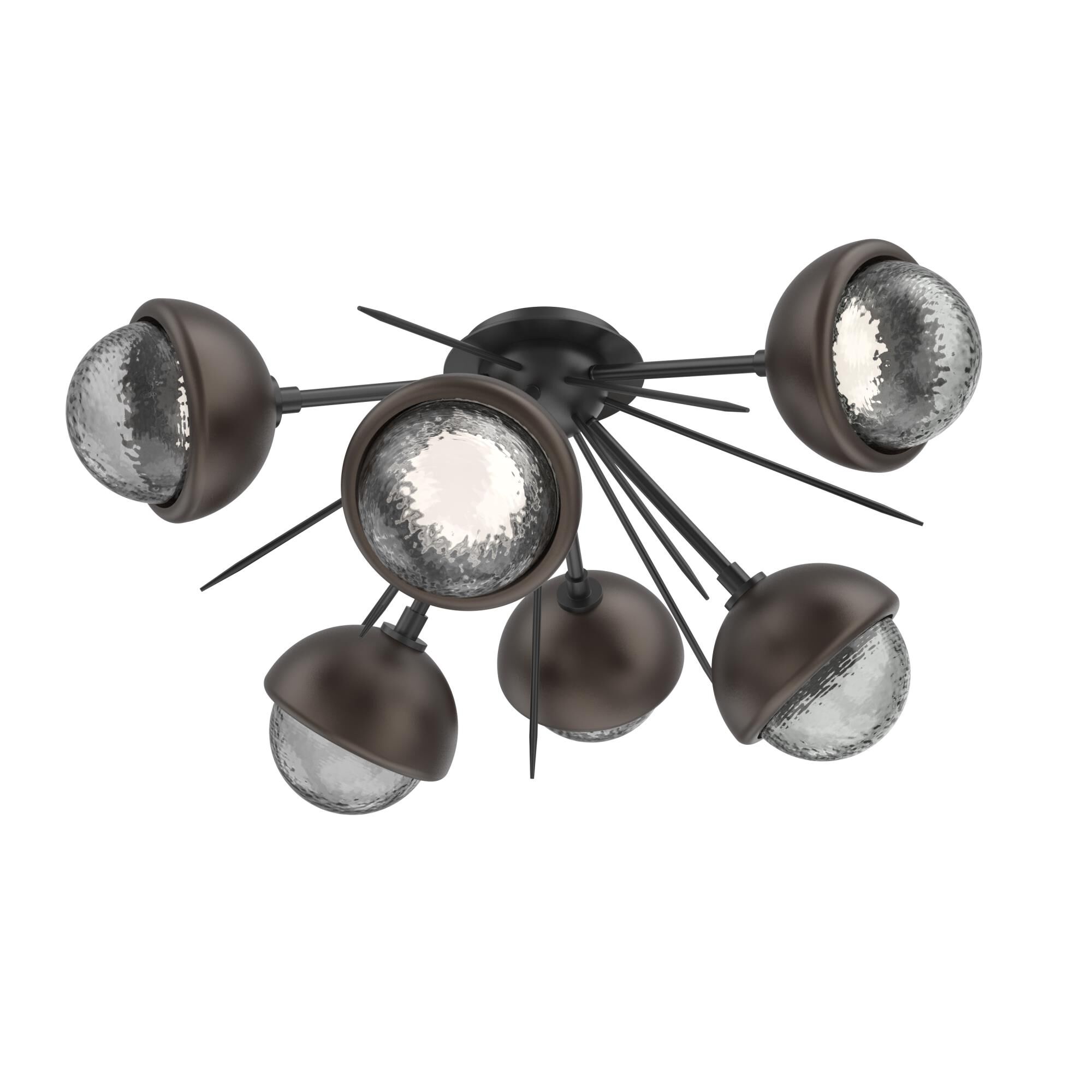 Shown in Matte Black finish and Smoke glass and Flat Bronze accent