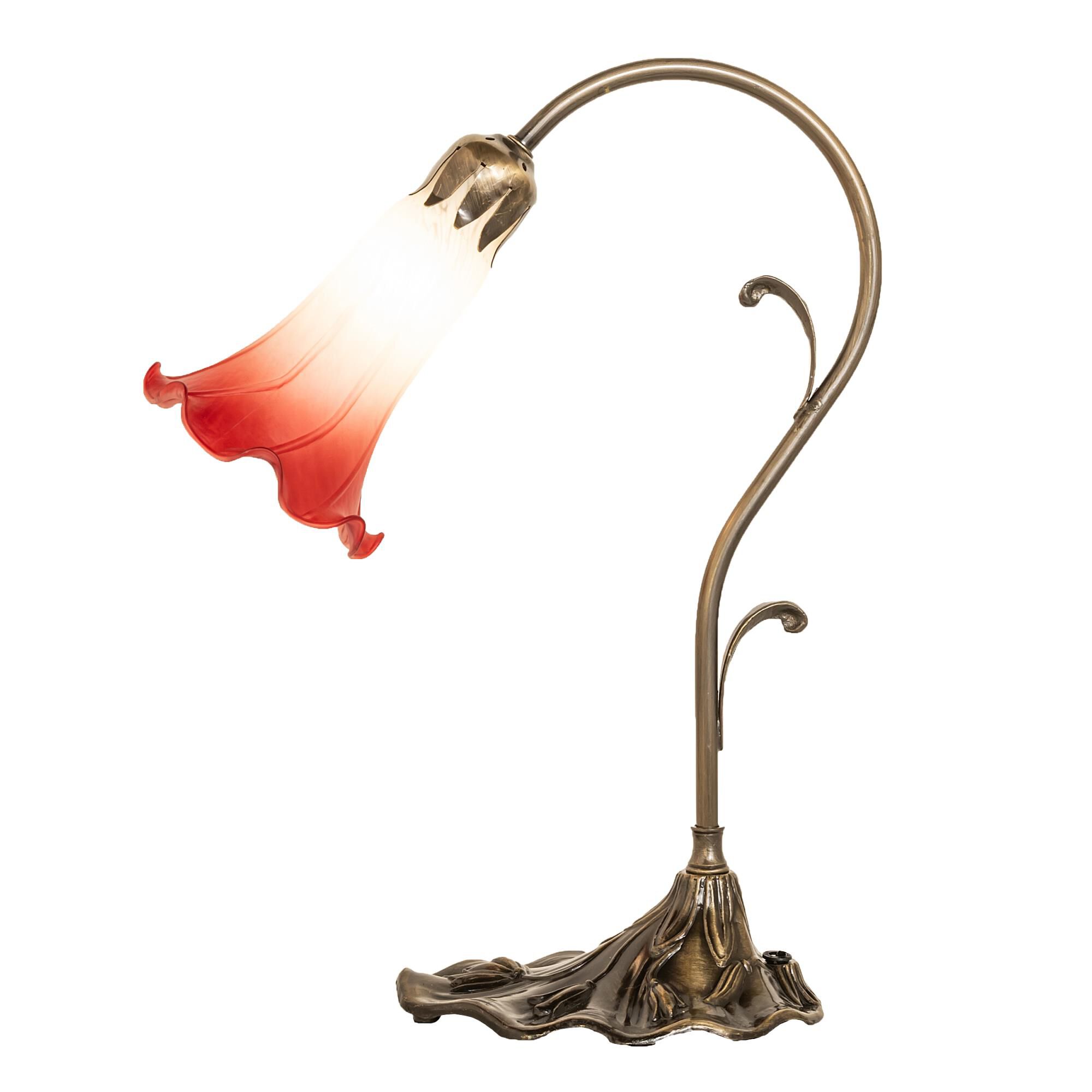 Pink and White 15 Inch Accent Lamp by Meyda Lighting