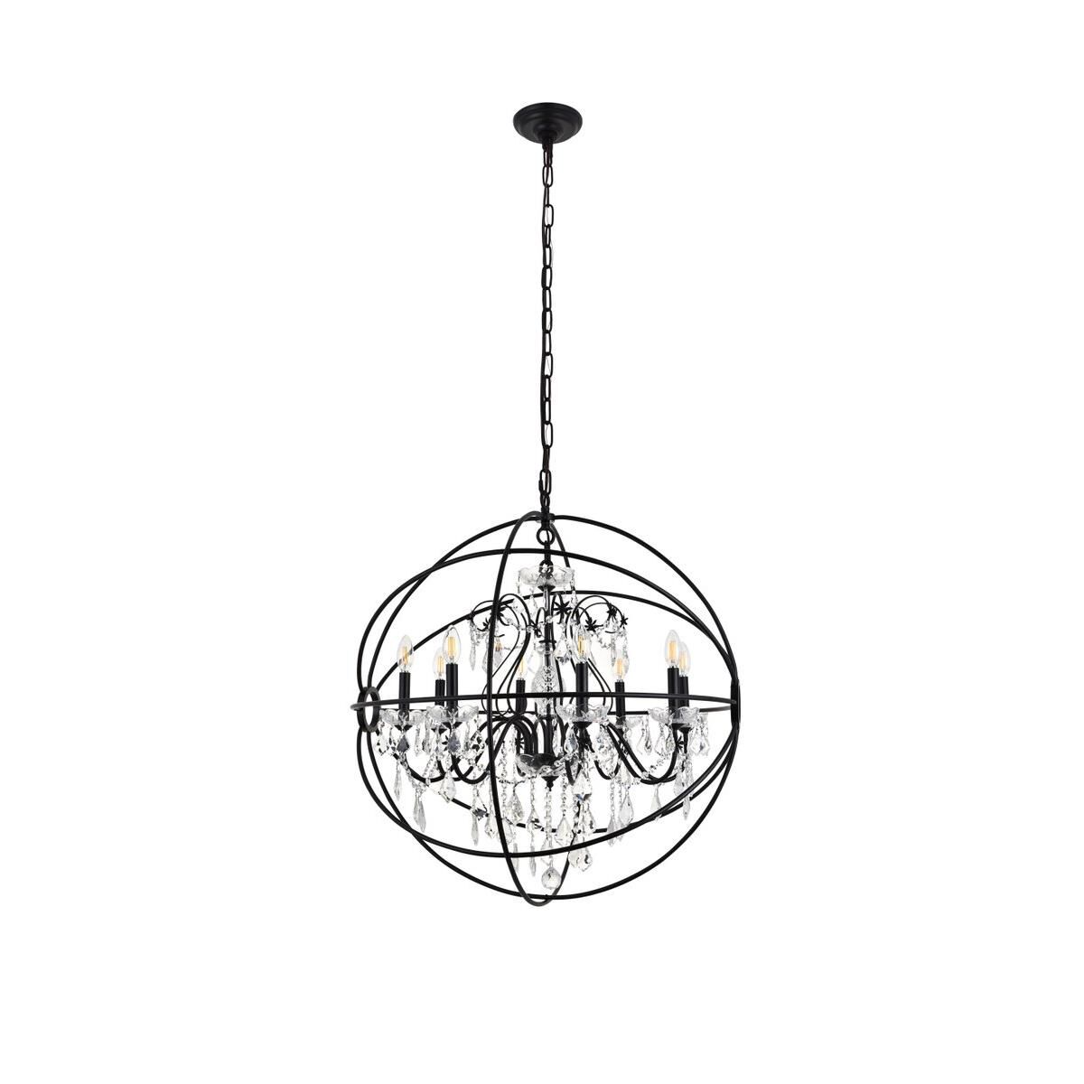 Cordelia 32 Inch 8 Light Chandelier by Elegant Lighting