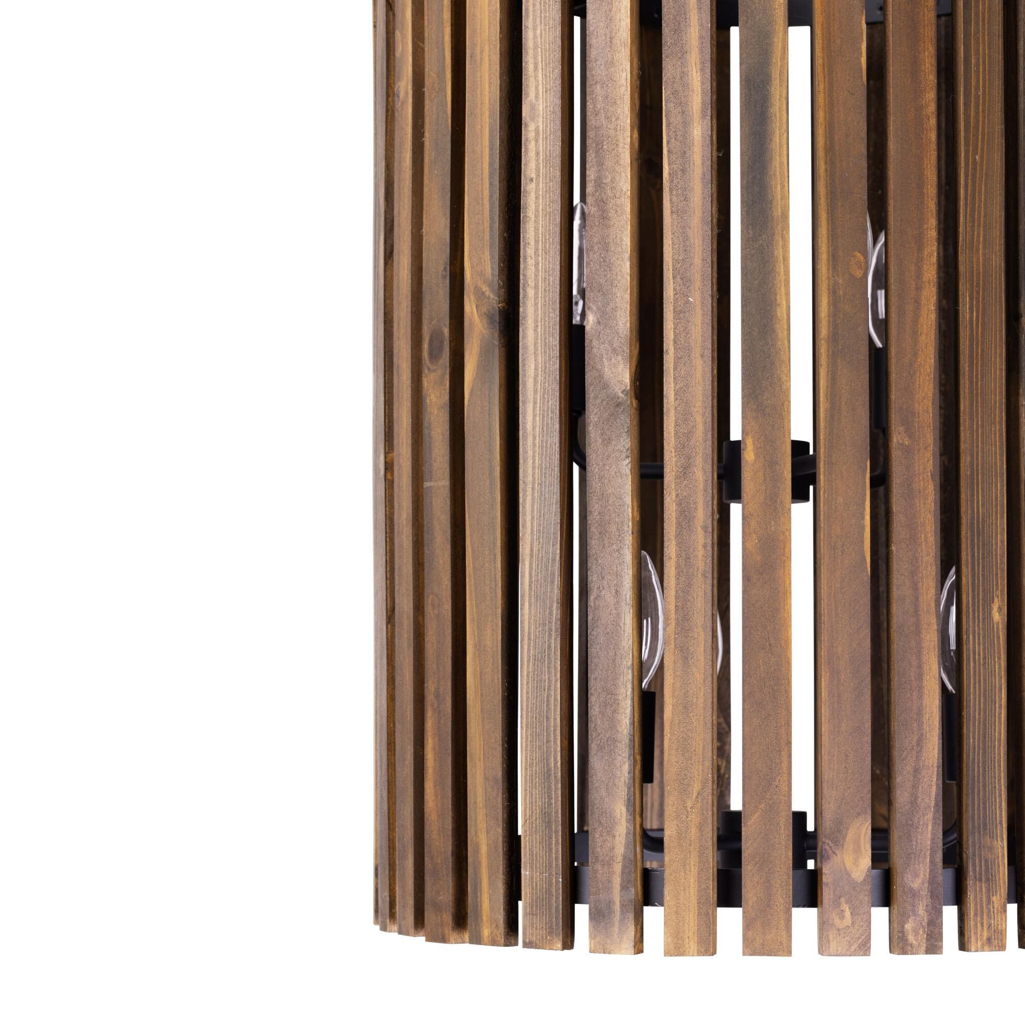 Shown in Matte Black/Medium Walnut finish