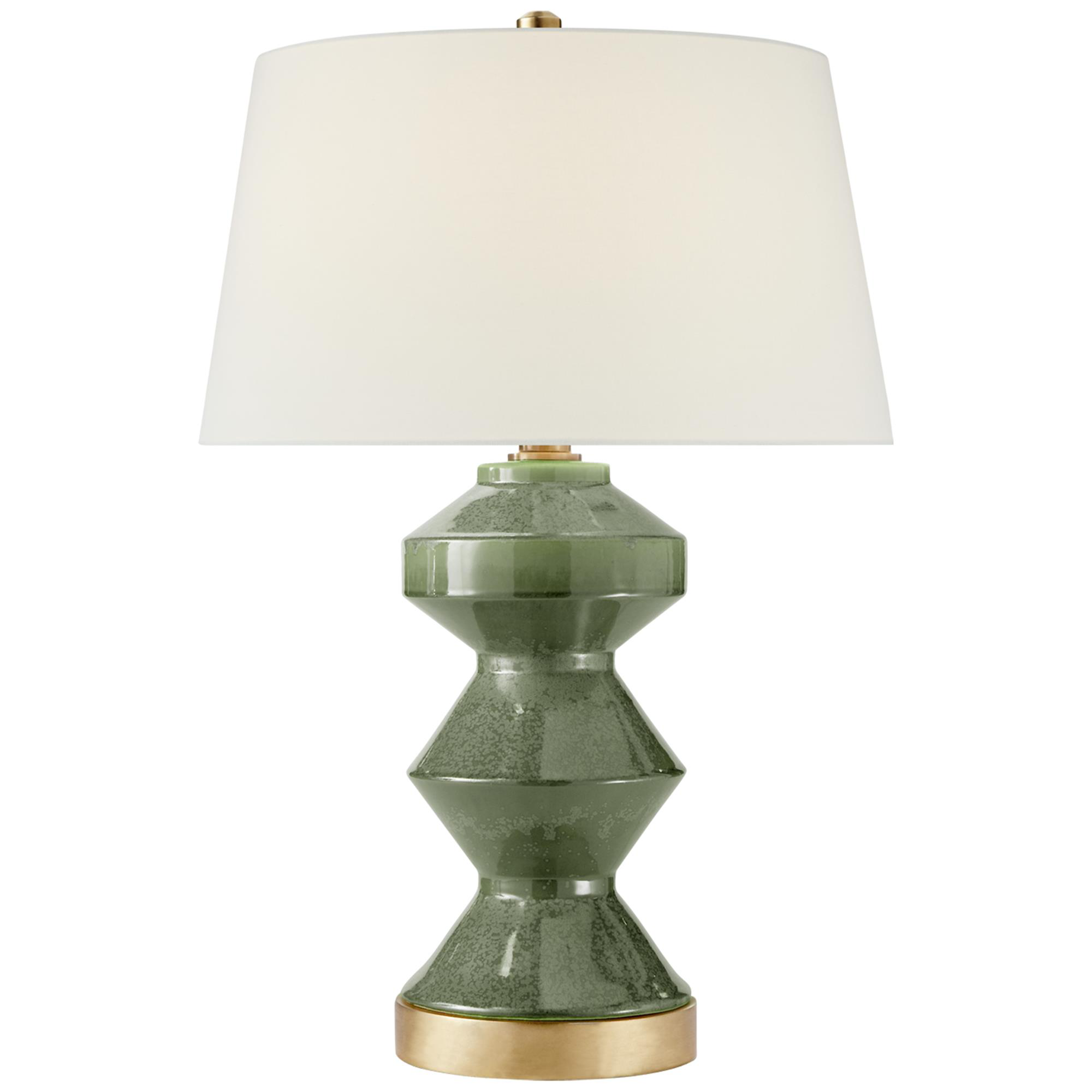 Shown in Shellish Kiwi finish and Linen shade