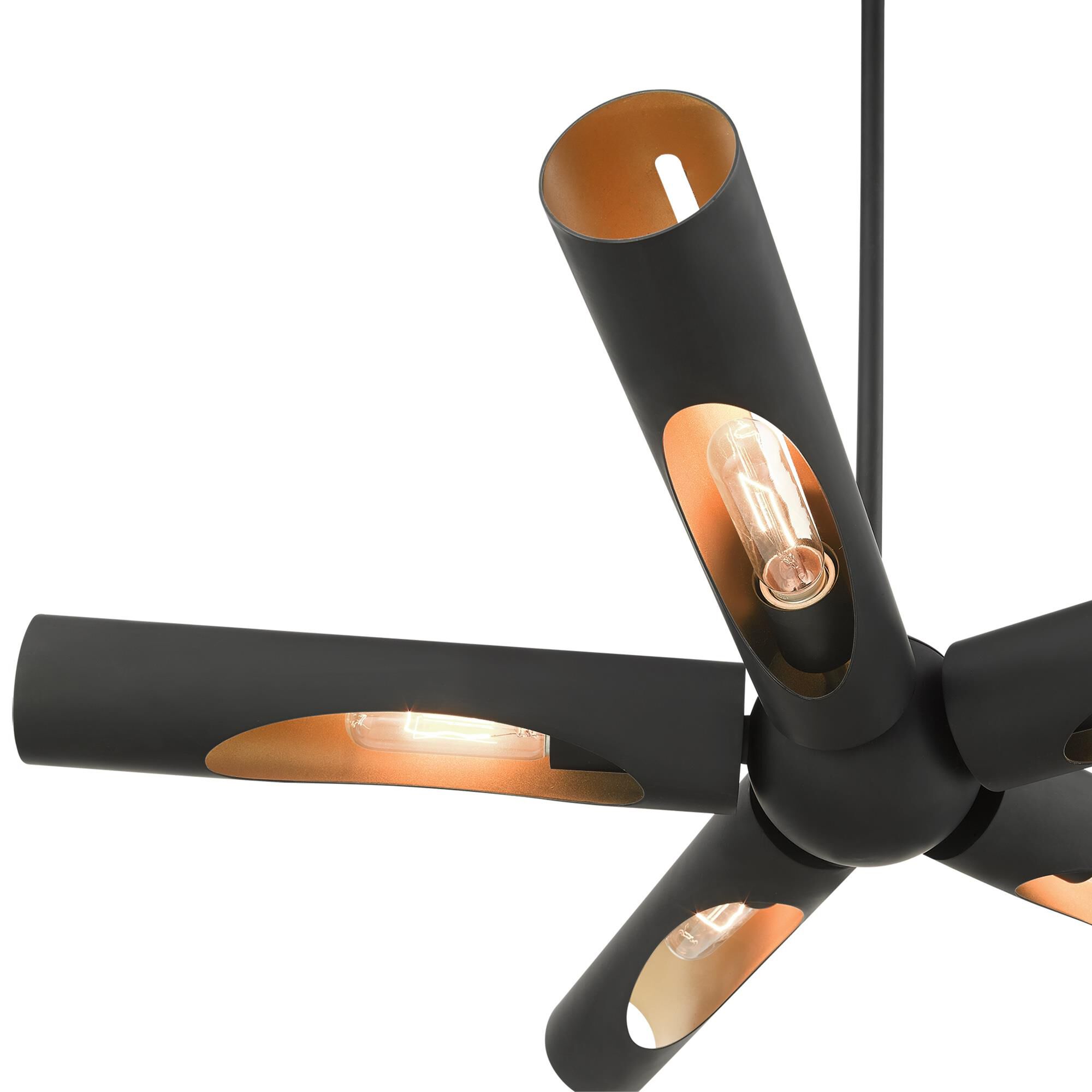 Shown in Black finish and Hand Welded Black  With Gold Finish Inside shade