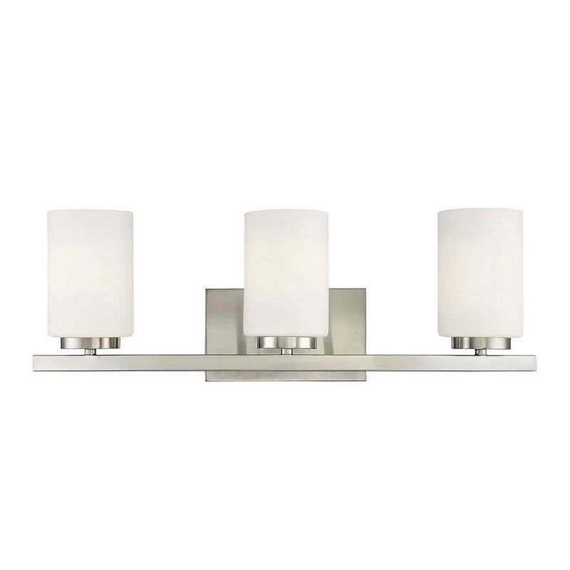 8 Inch 3 Light LED Bath Vanity Light by Meridian Lighting