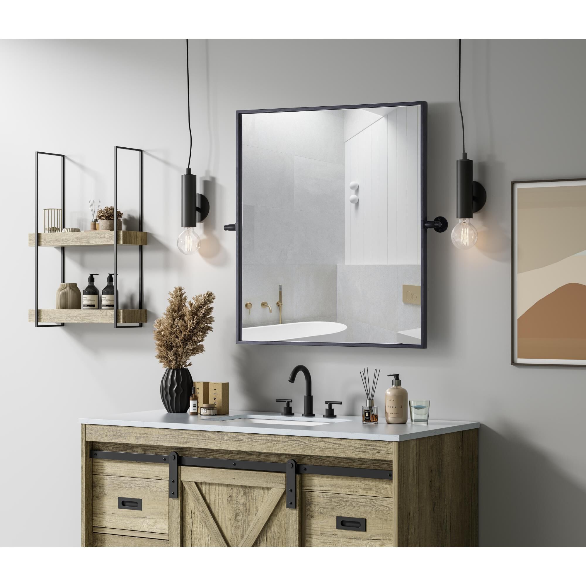 Amoura 30 Inch Deocrative Mirror by Elegant Dcor