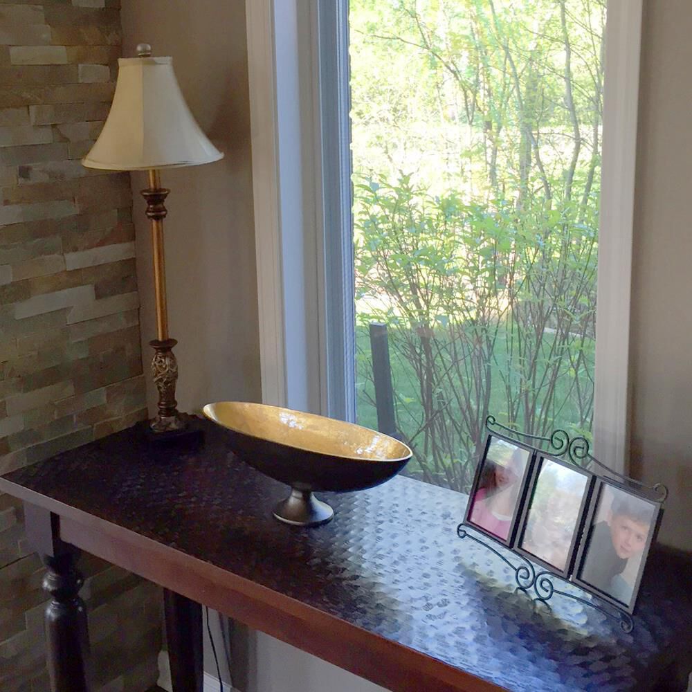 Shown in Bronze And Gold Luster finish