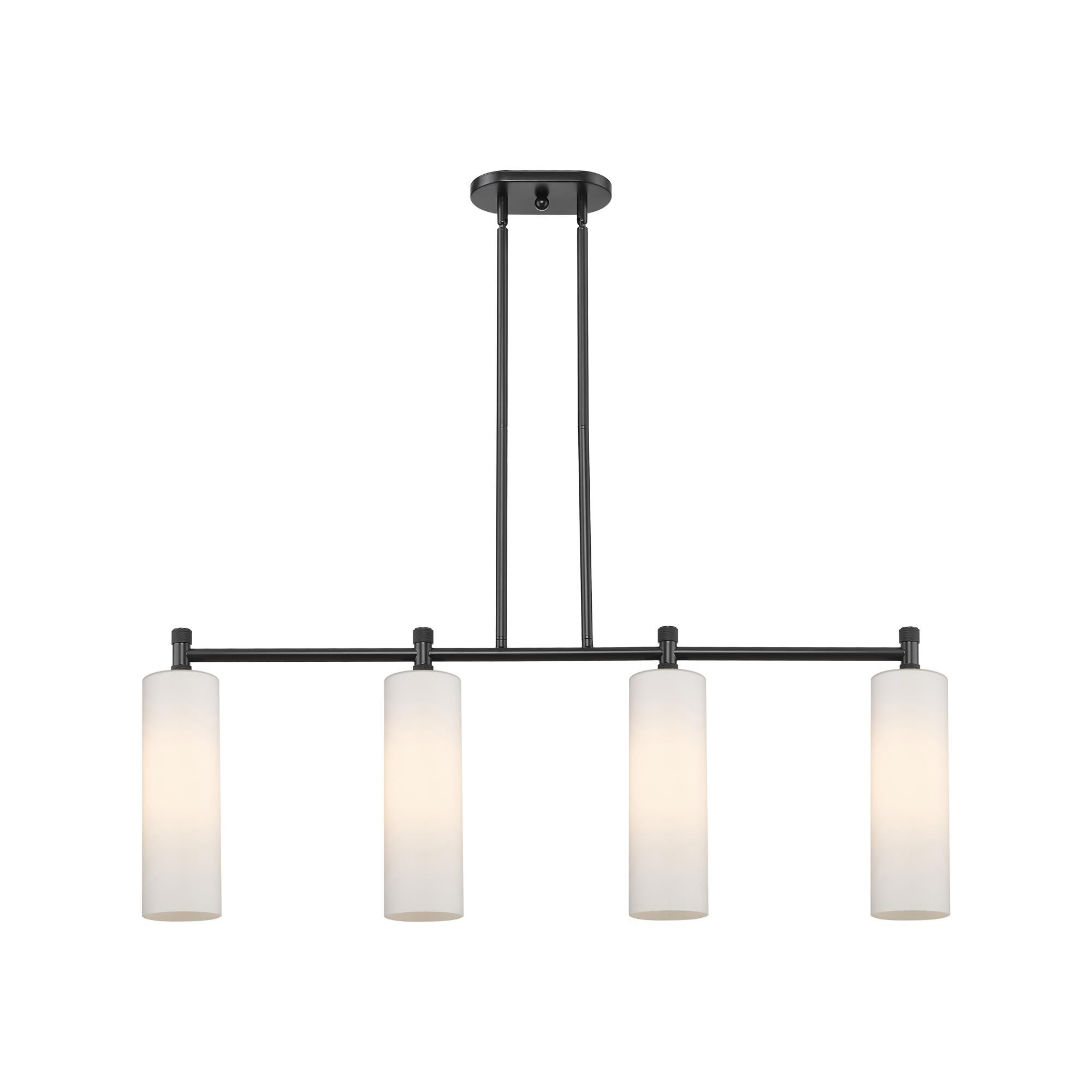 Shown in Matte Black finish and Matte White glass