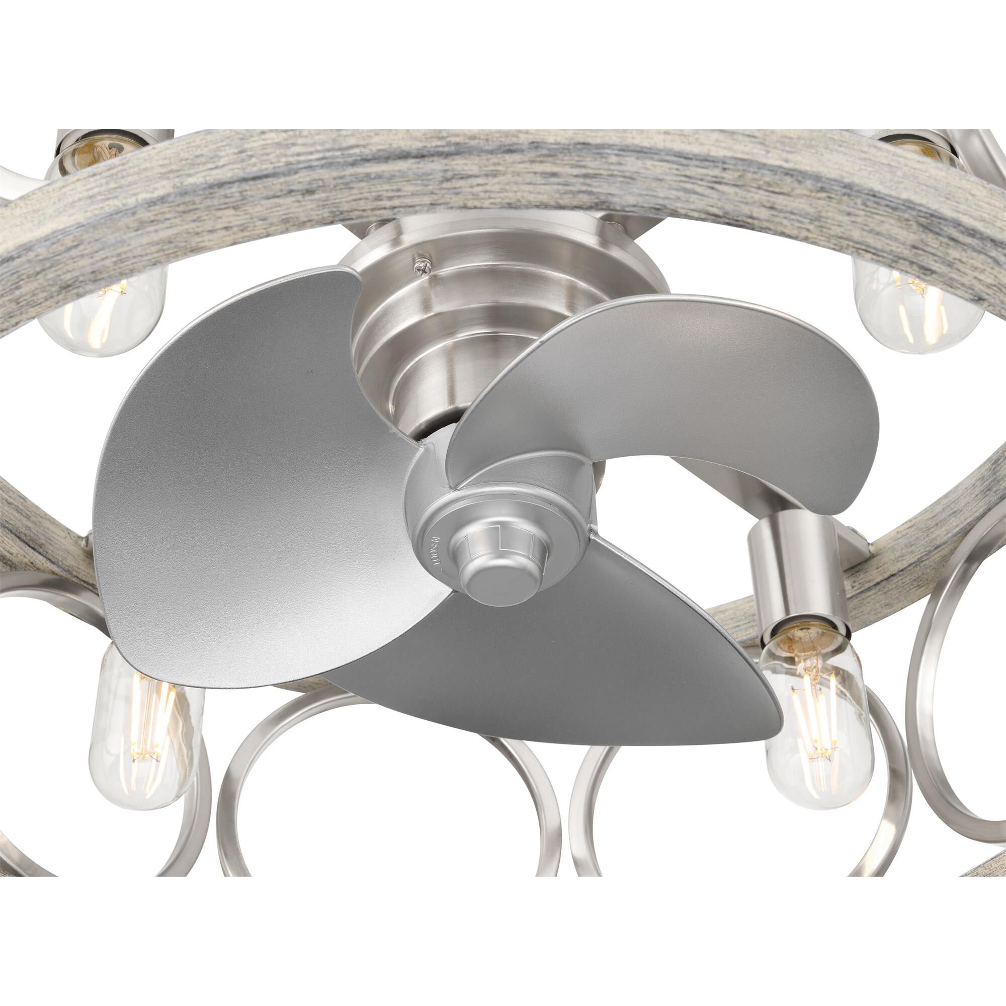 Haven 22 Inch Chandelier Ceiling Fan with Light Kit,