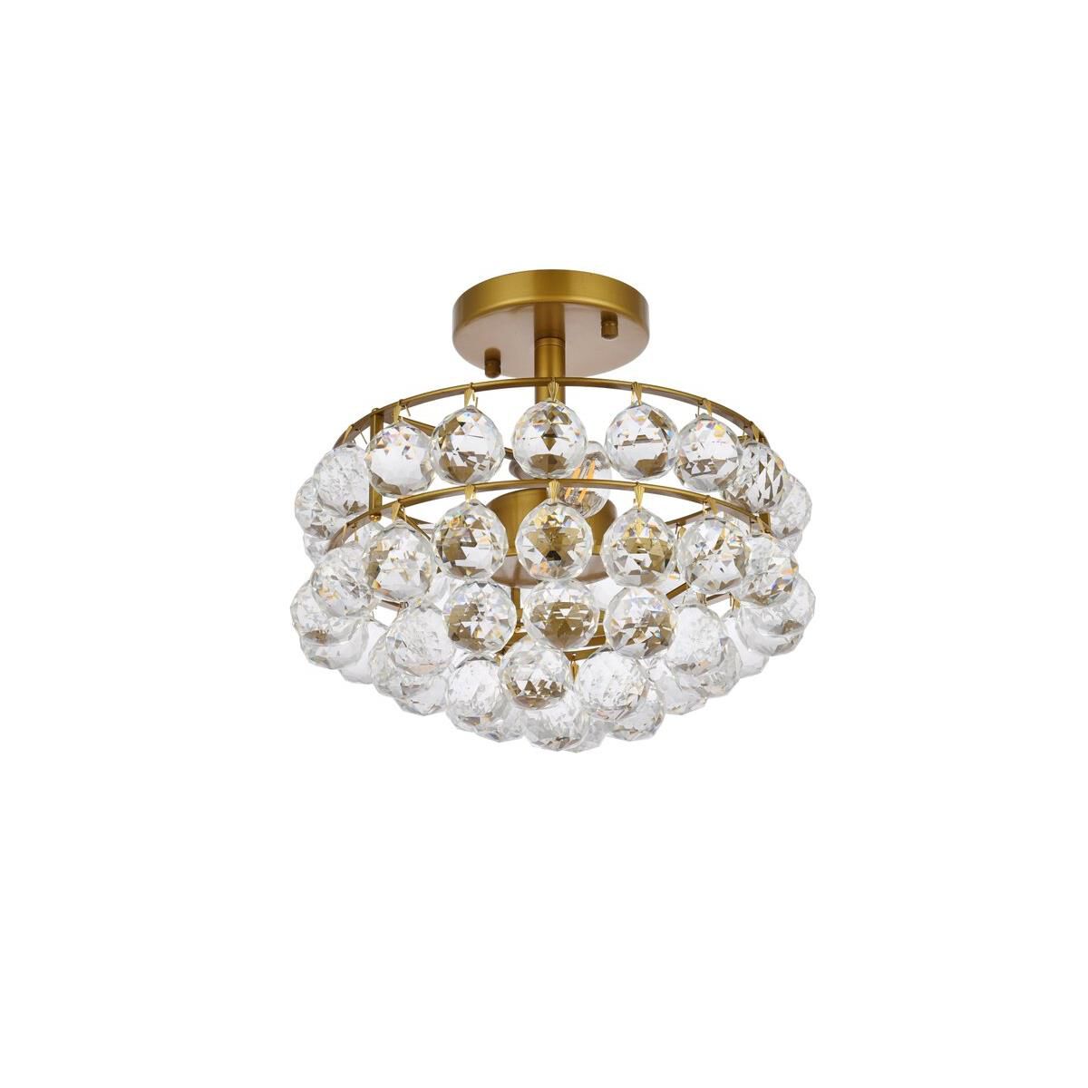 Shown in Brass finish and Royal Cut Clear crystal