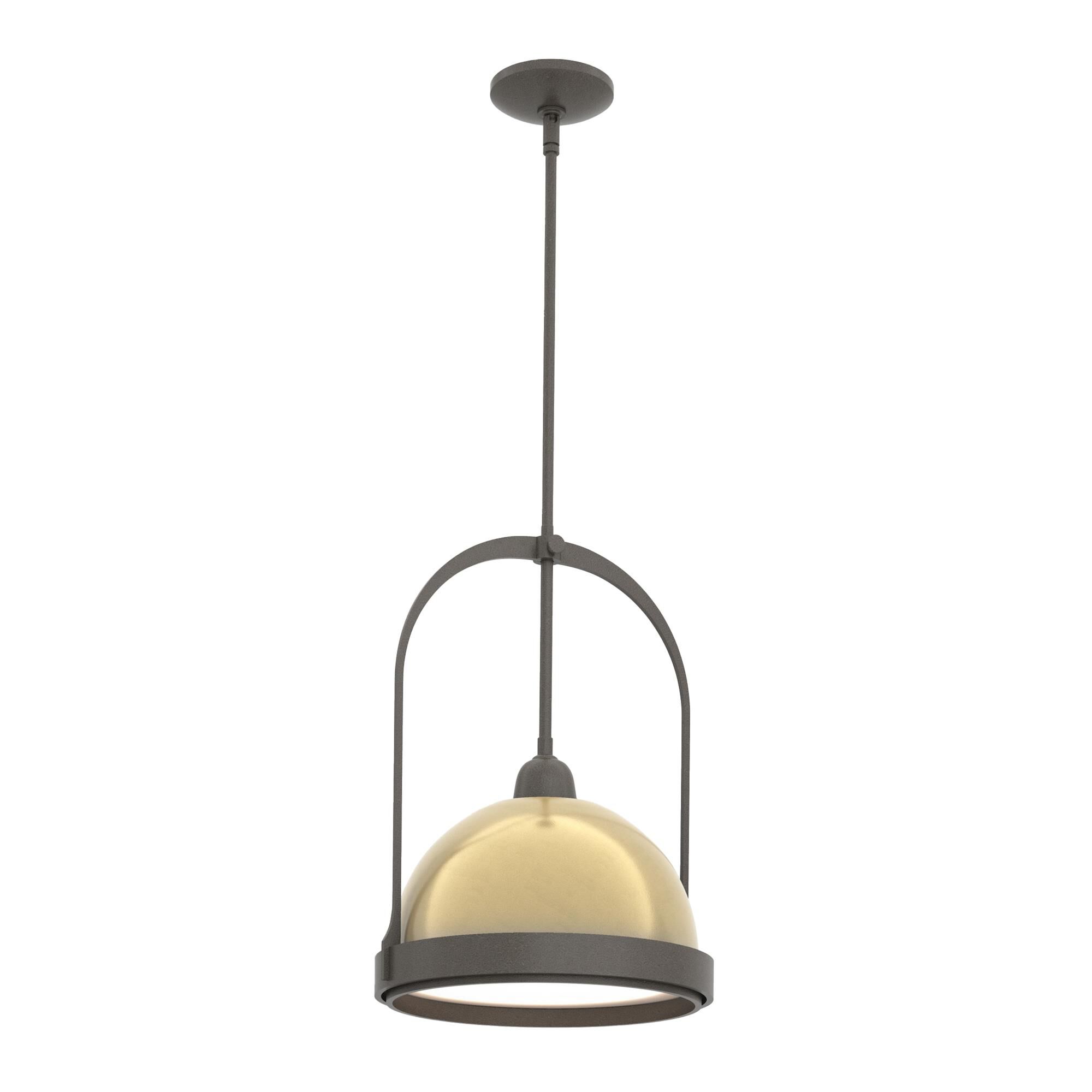 Shown in Dark Smoke finish and Modern Brass accent