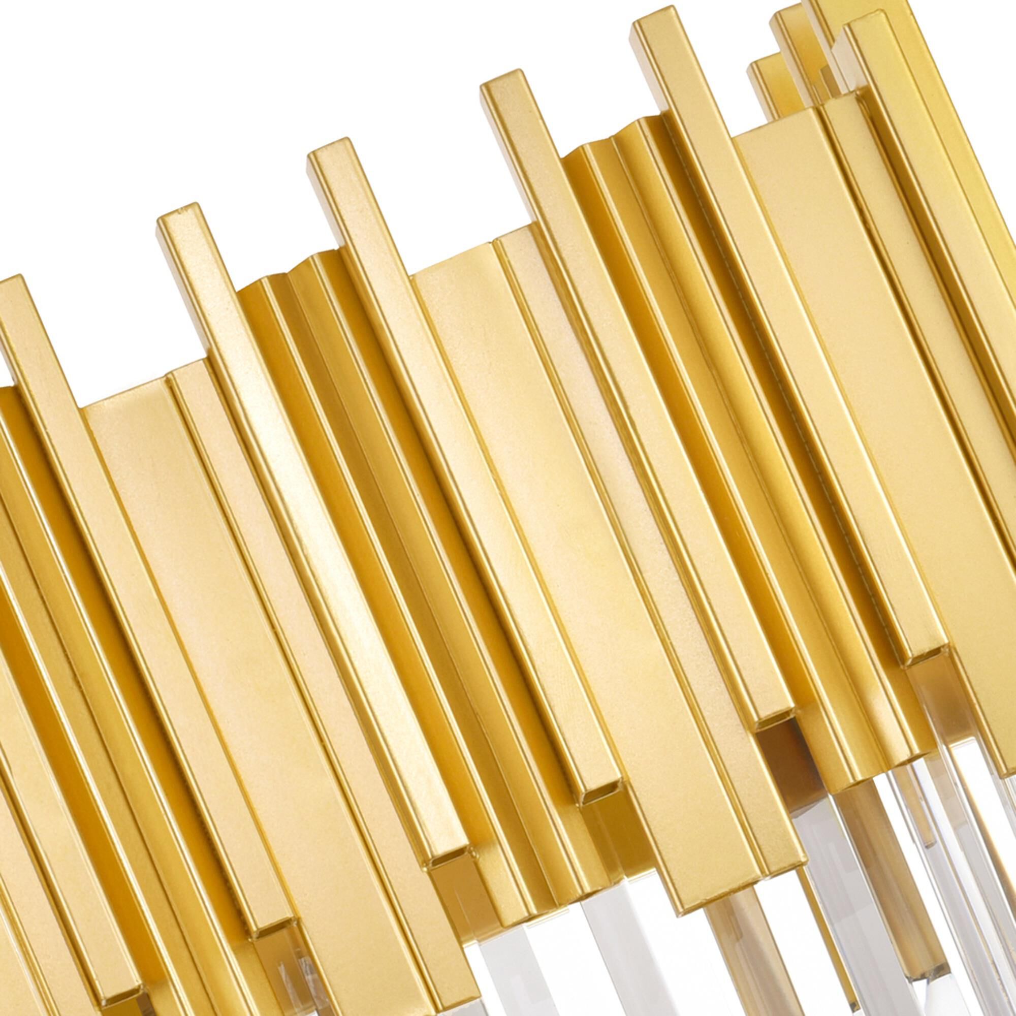 Shown in Medallion Gold finish and K9 Clear crystal