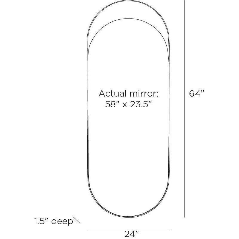 Inset 64 Inch Decorative Mirror by Arteriors Home