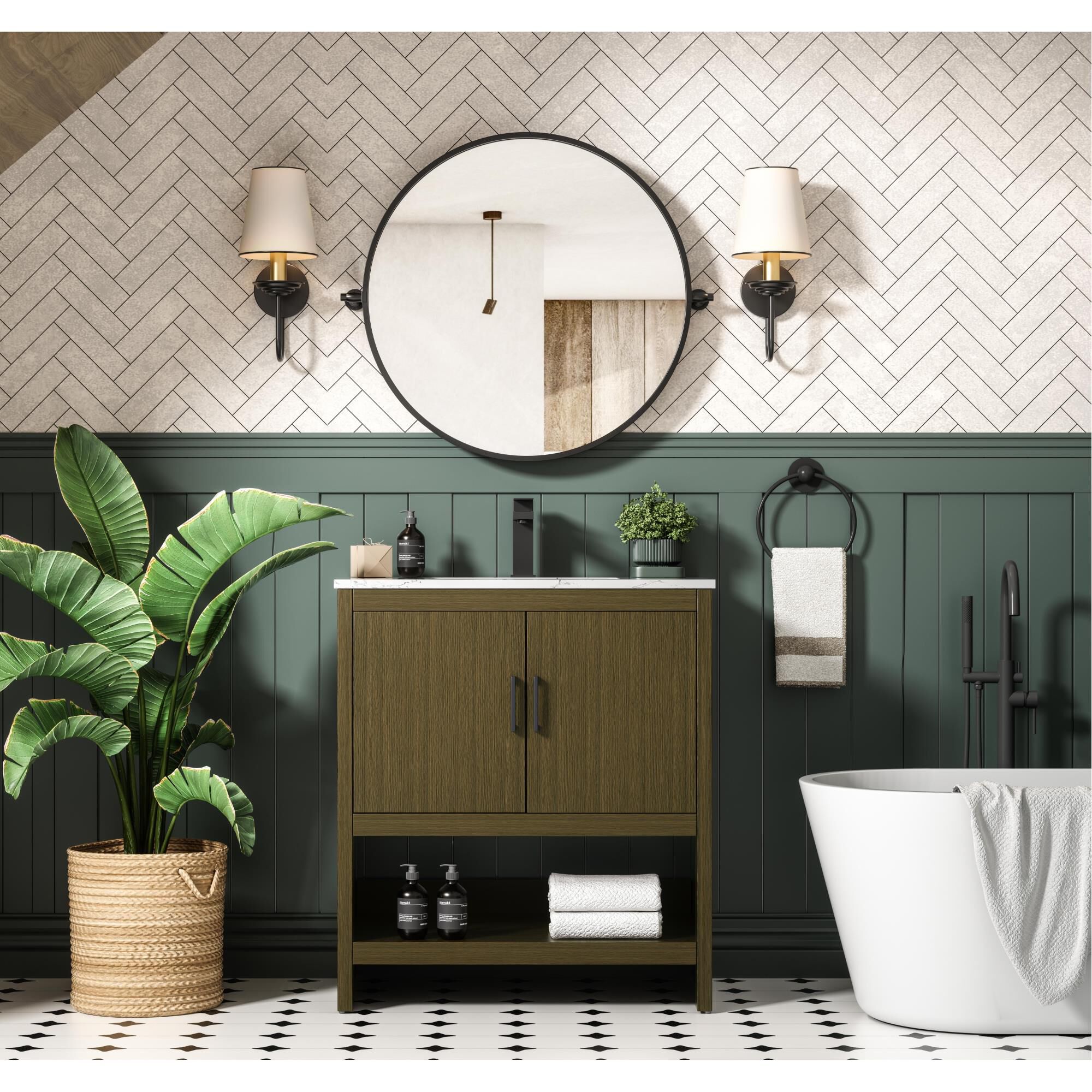 Ira 30 Inch Bath Vanity by Elegant Dcor