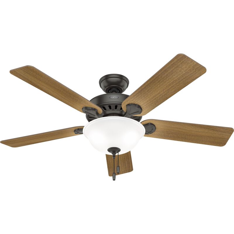 Pro's Best 52 Inch Ceiling Fan with Light Kit by Hunter Fan