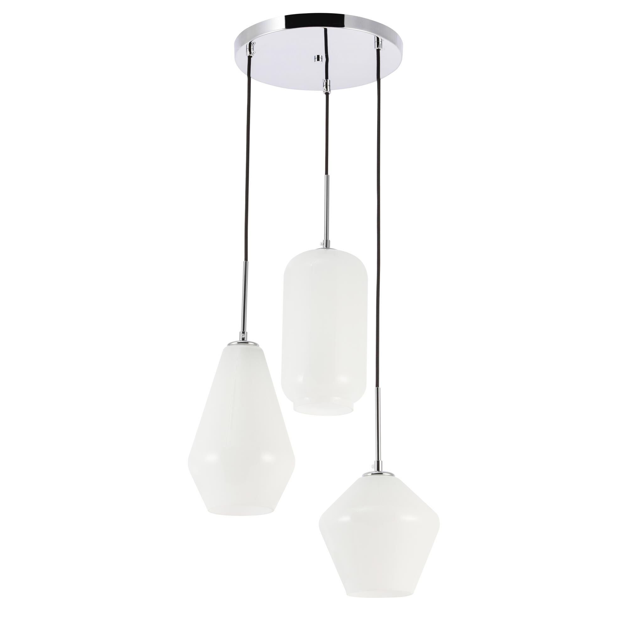 Gene 17 Inch Multi Light Pendant by Elegant Lighting