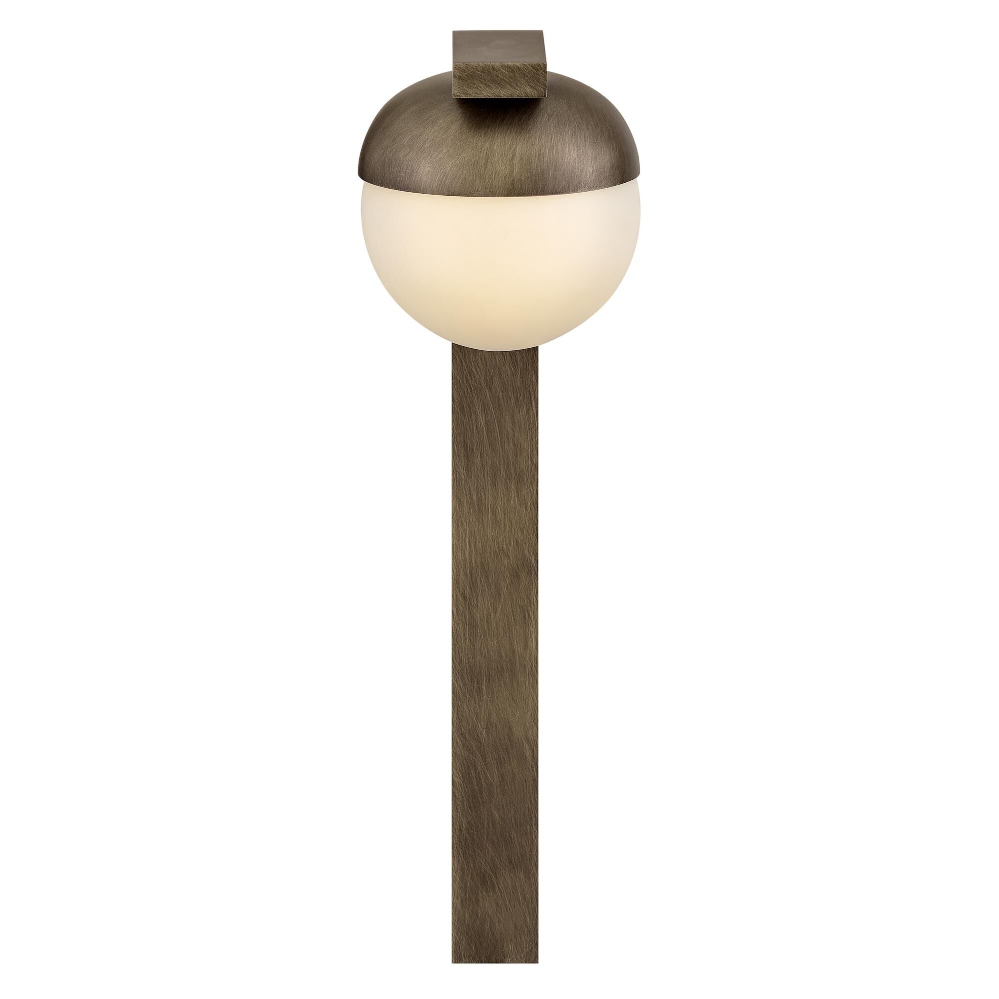 Shown in Burnished Bronze finish and Cased Opal glass